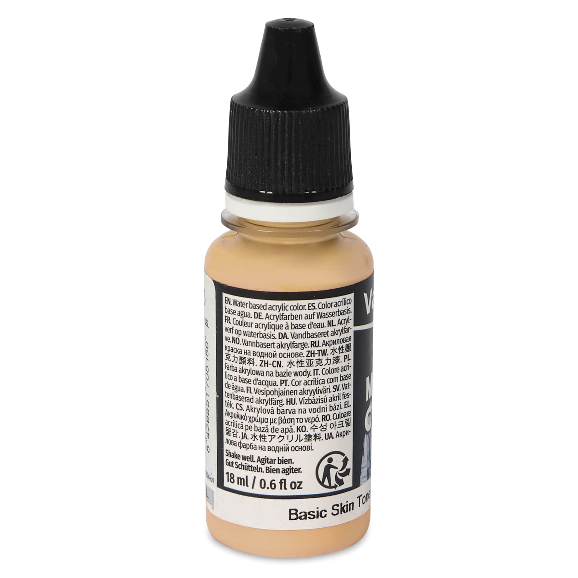 Vallejo Acrylic Model Color Paint - Basic Skin Tone, 18 ml back