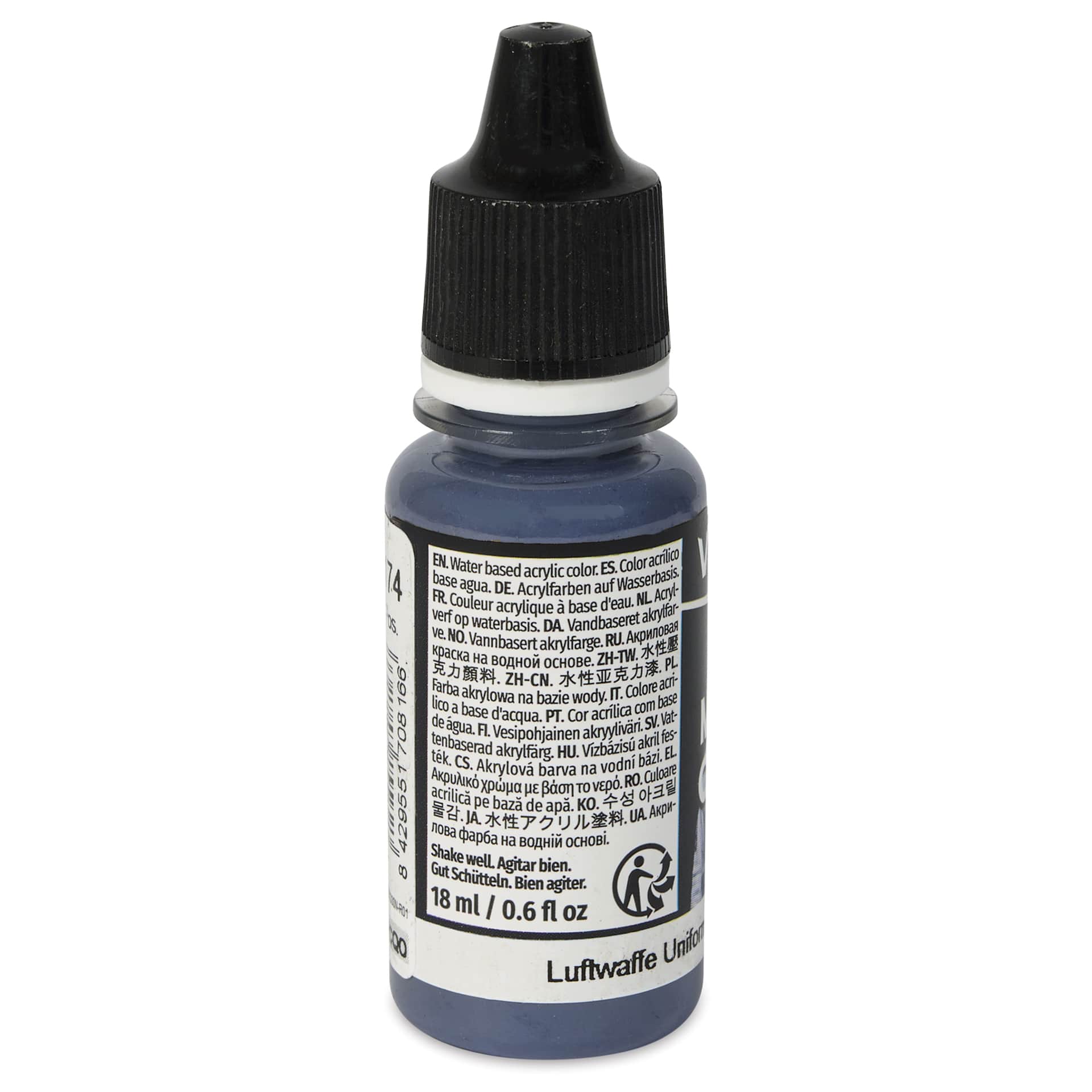 Vallejo Acrylic Model Color Paint - Luftwaffe Uniform, 18 ml back