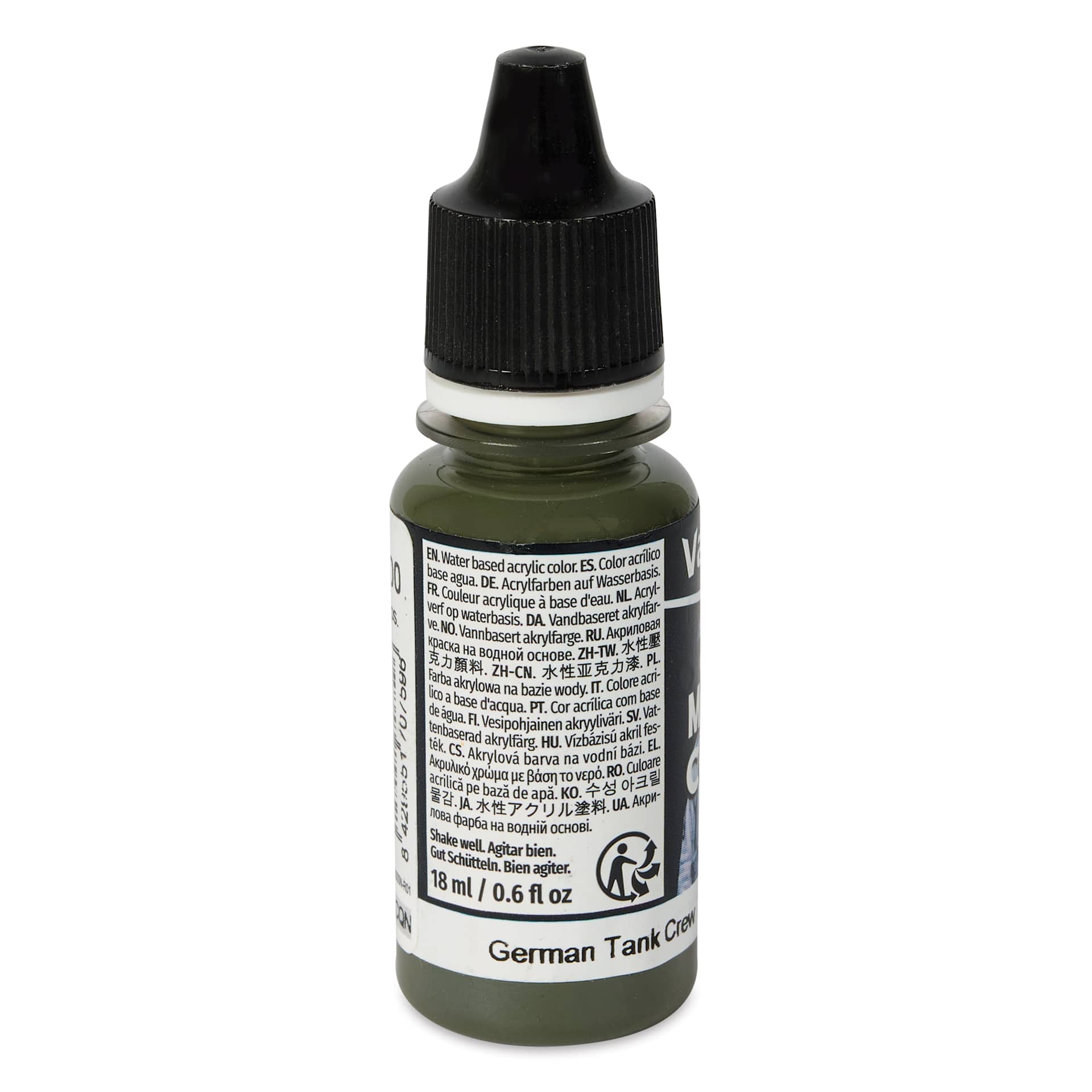 Vallejo Acrylic Model Color Paint - German Tank Crew, 18 ml back
