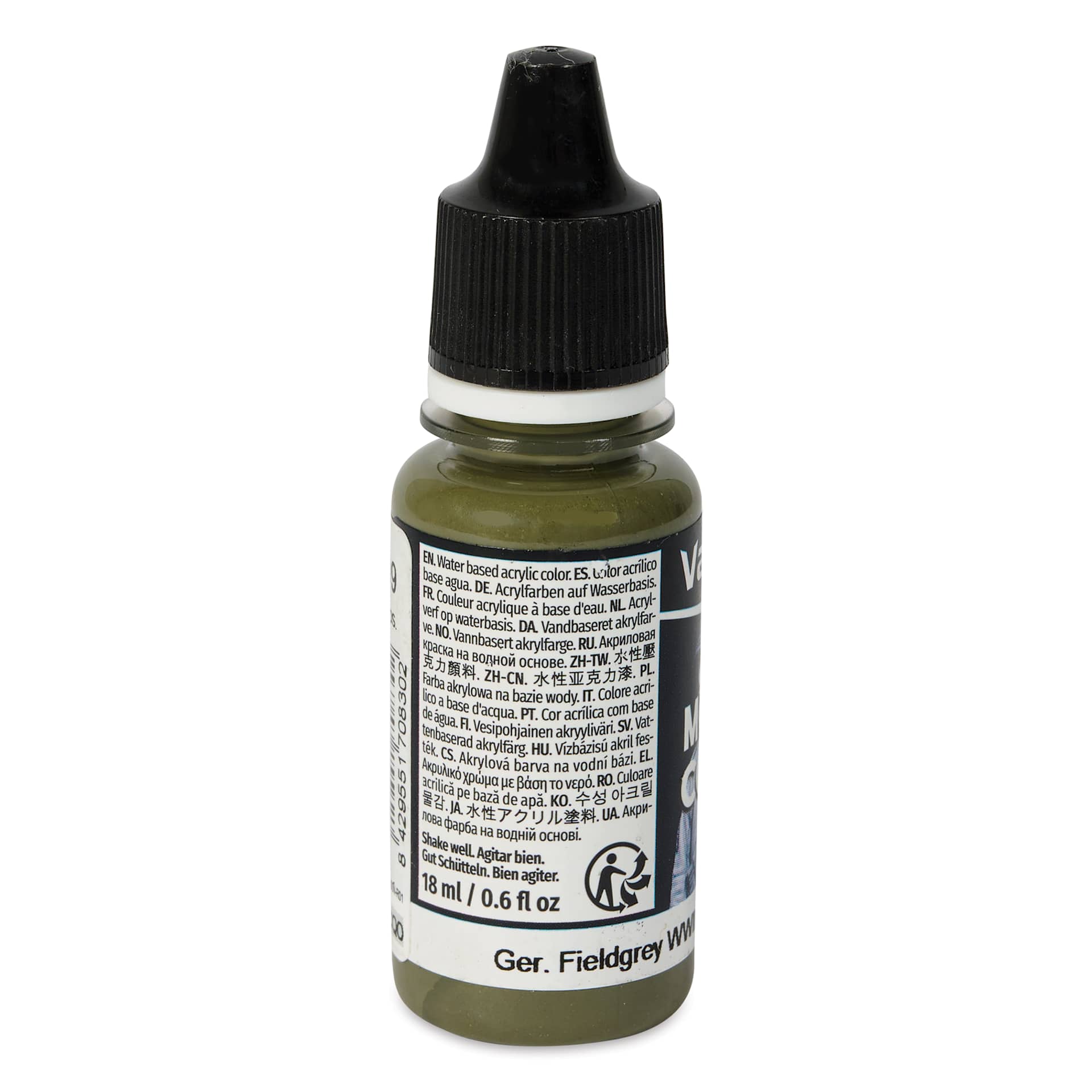 Vallejo Acrylic Model Color Paint - German Fieldgrey WWII, 18 ml back