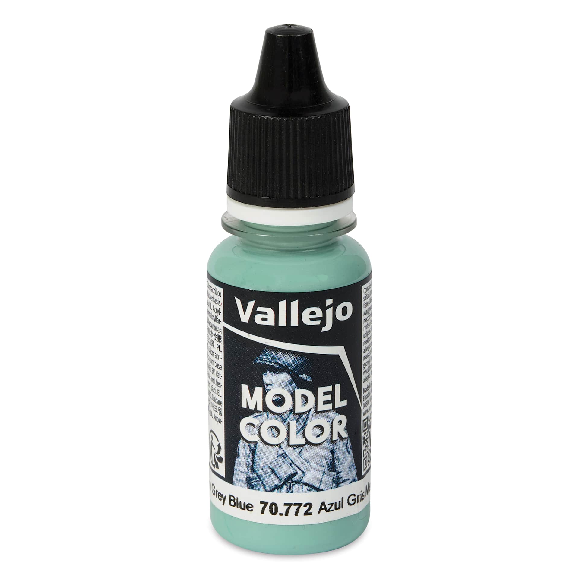 Vallejo Acrylic Model Color Paint - Medium Grey Blue, 18 ml