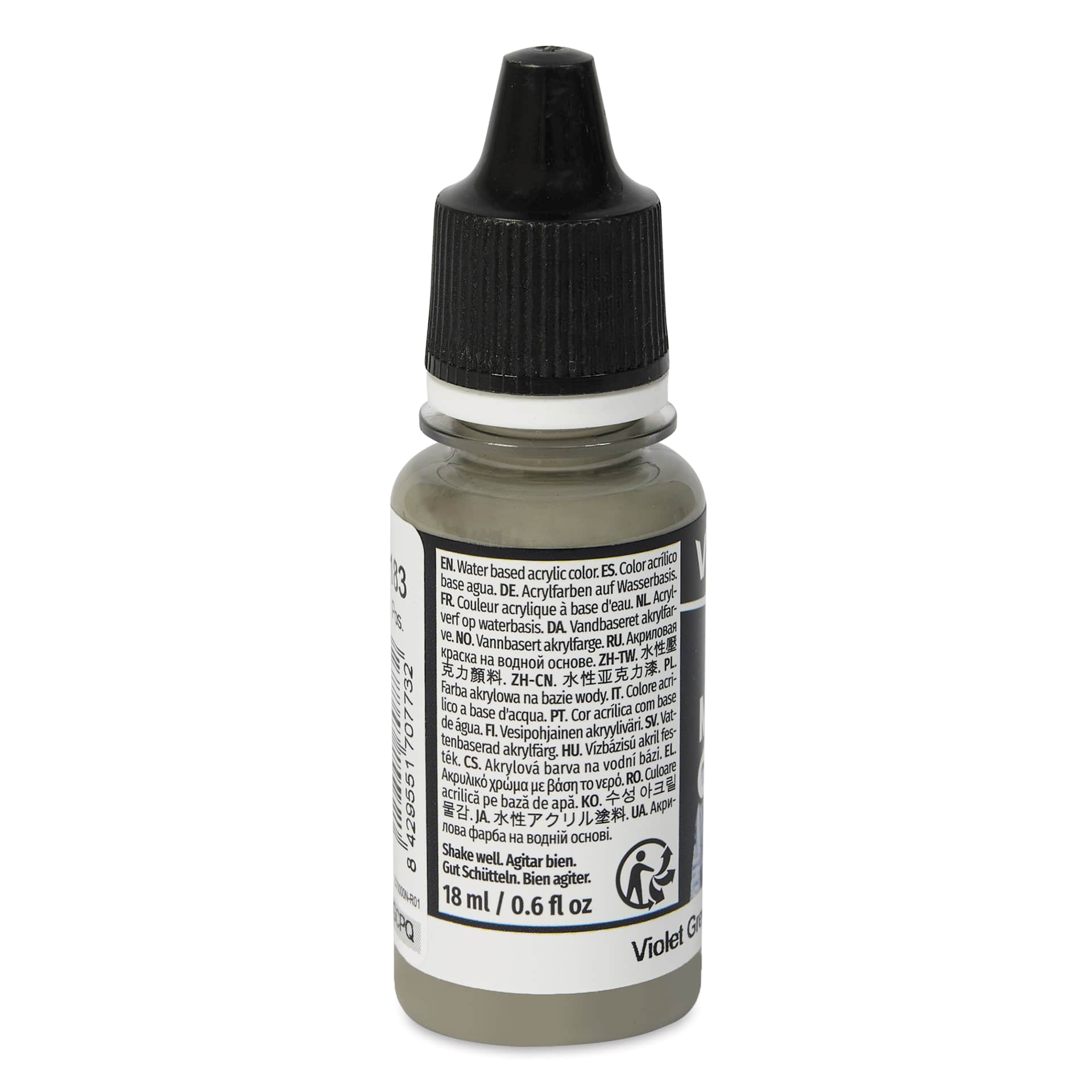 Vallejo Acrylic Model Color Paint - Violet Grey, 18 ml back