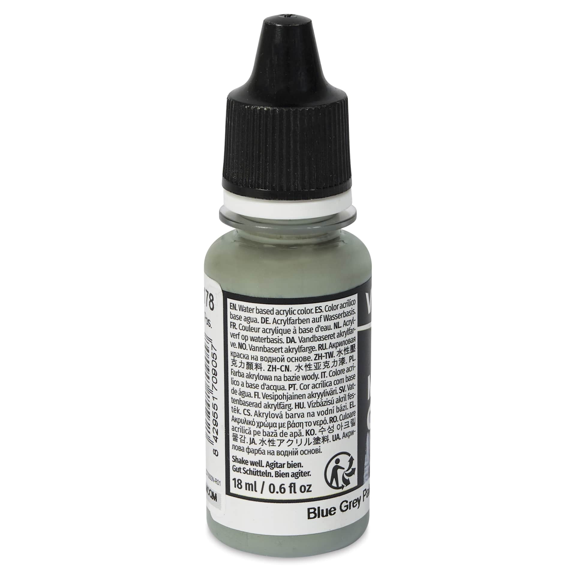 Vallejo Acrylic Model Color Paint - Blue Grey Pale, 18 ml back