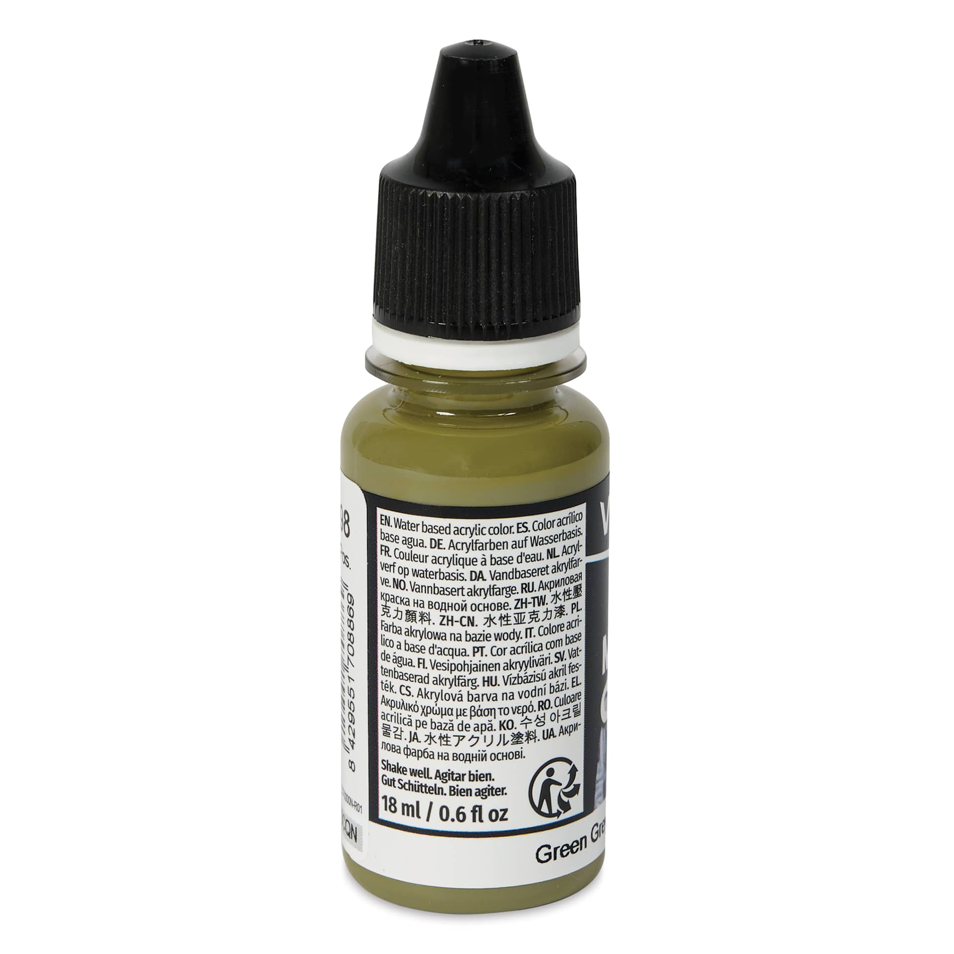 Vallejo Acrylic Model Color Paint - Green Grey, 18 ml back