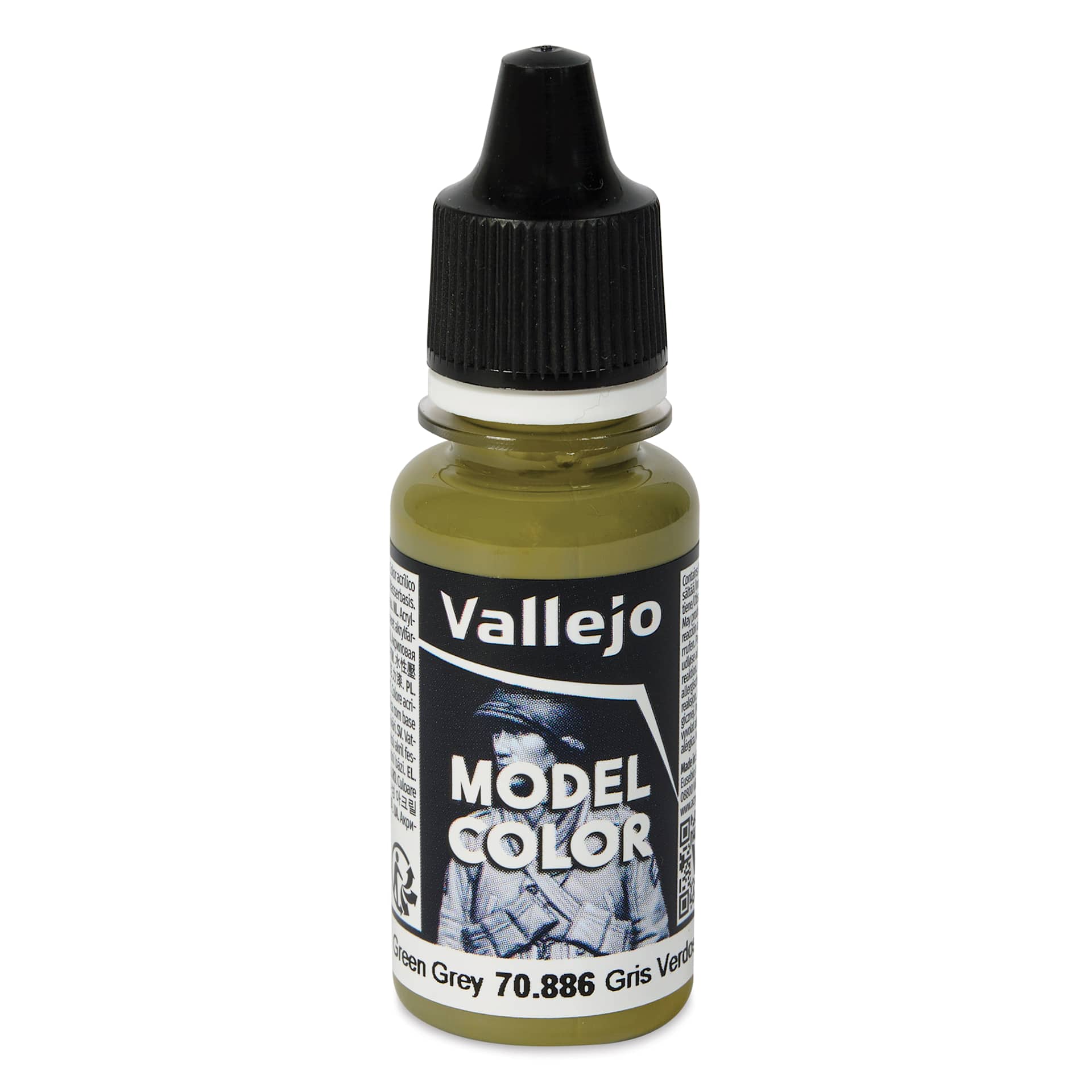 Vallejo Acrylic Model Color Paint - Green Grey, 18 ml