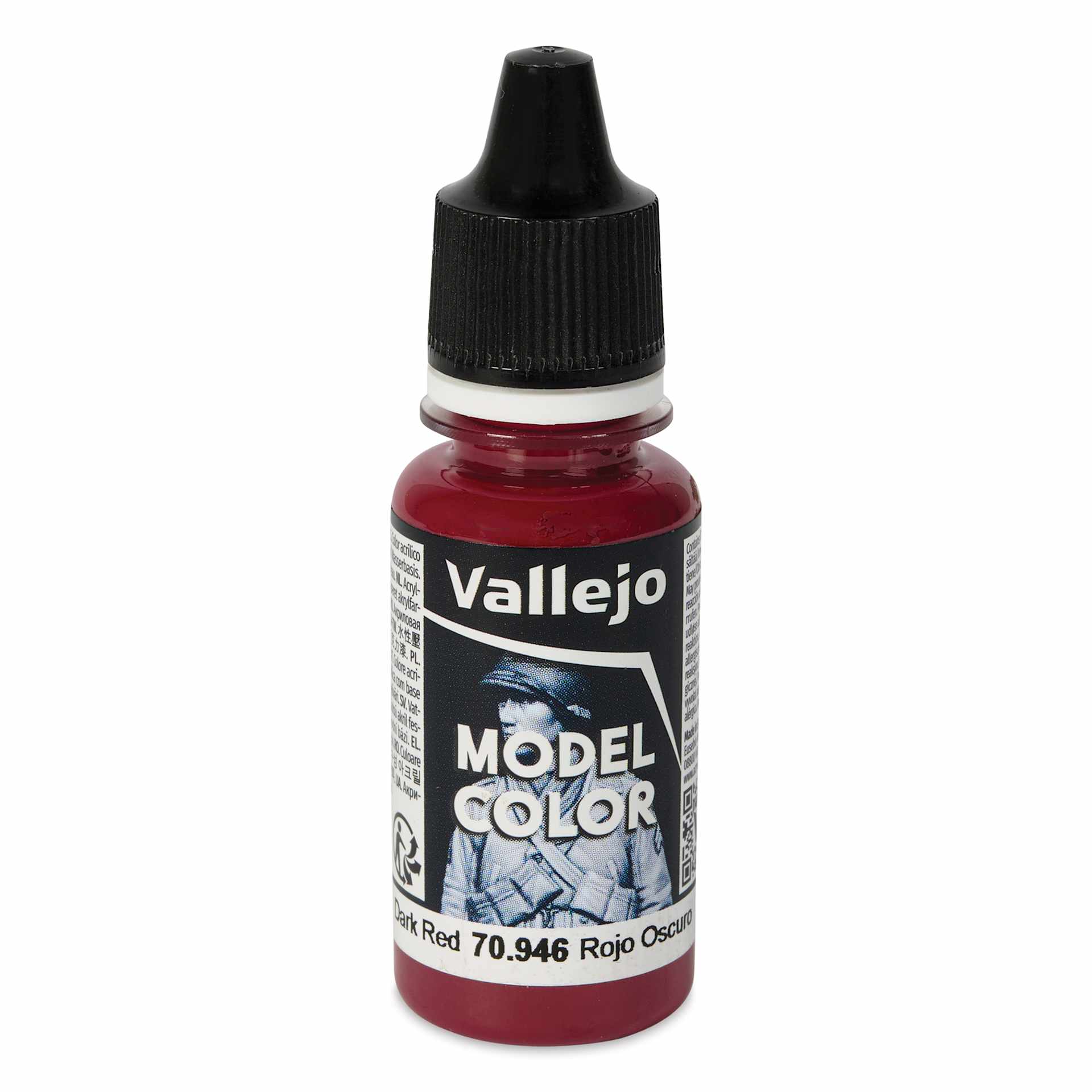 Vallejo Acrylic Model Color Paint - Dark Red, 18 ml