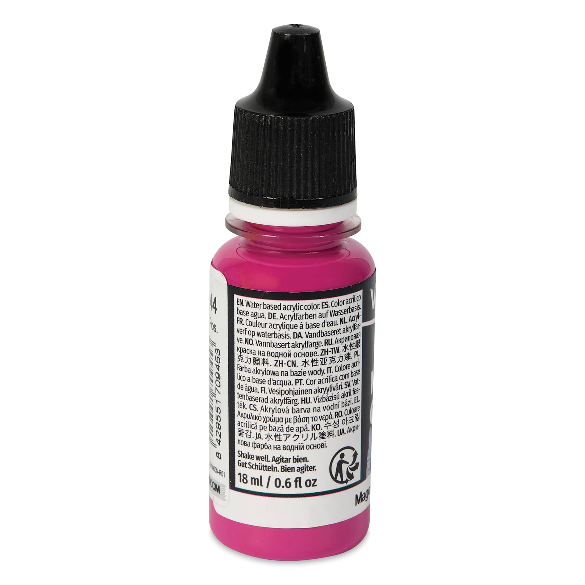 Vallejo Acrylic Model Color Paint - Magenta, 18 ml back