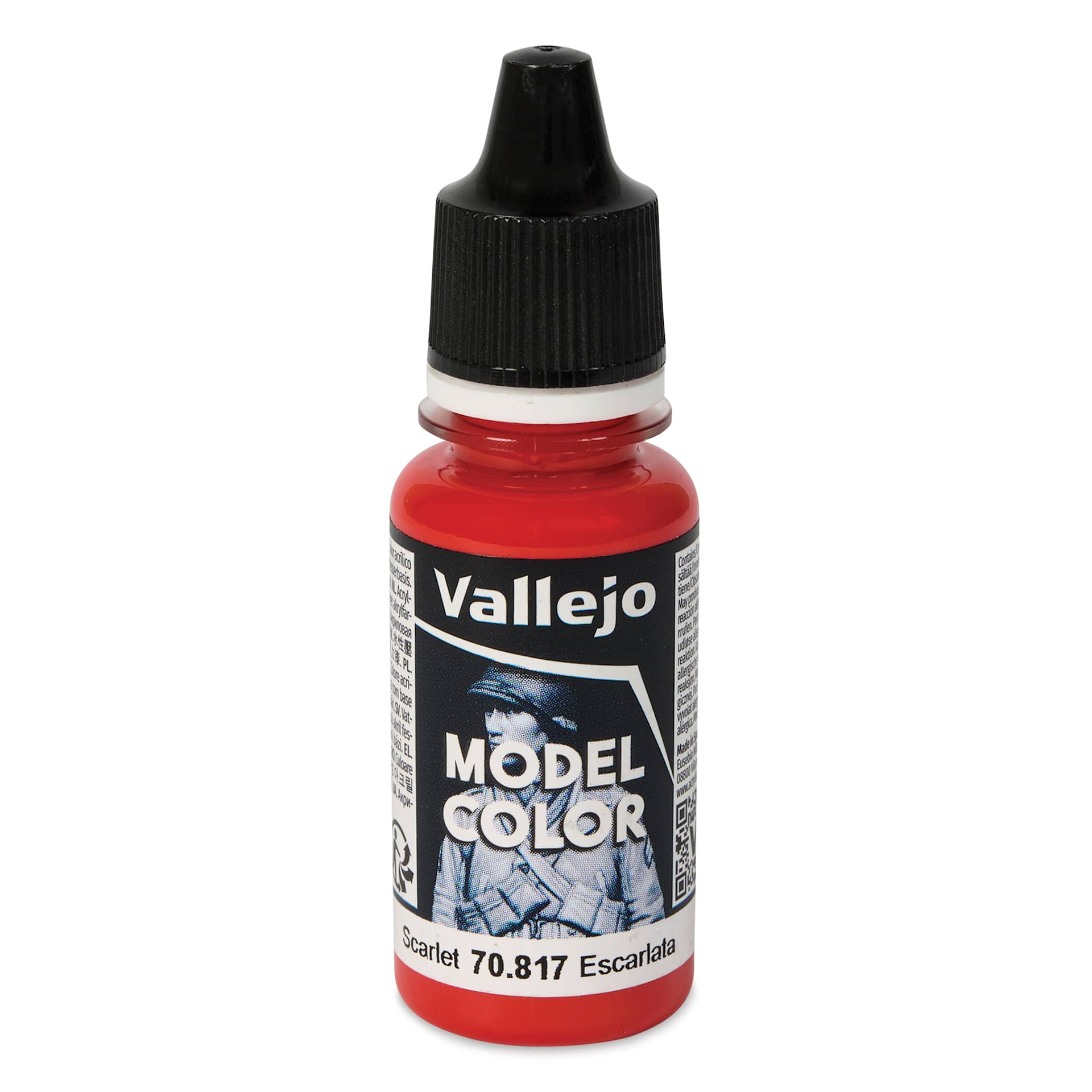 Vallejo Acrylic Model Color Paint - Scarlet, 18 ml