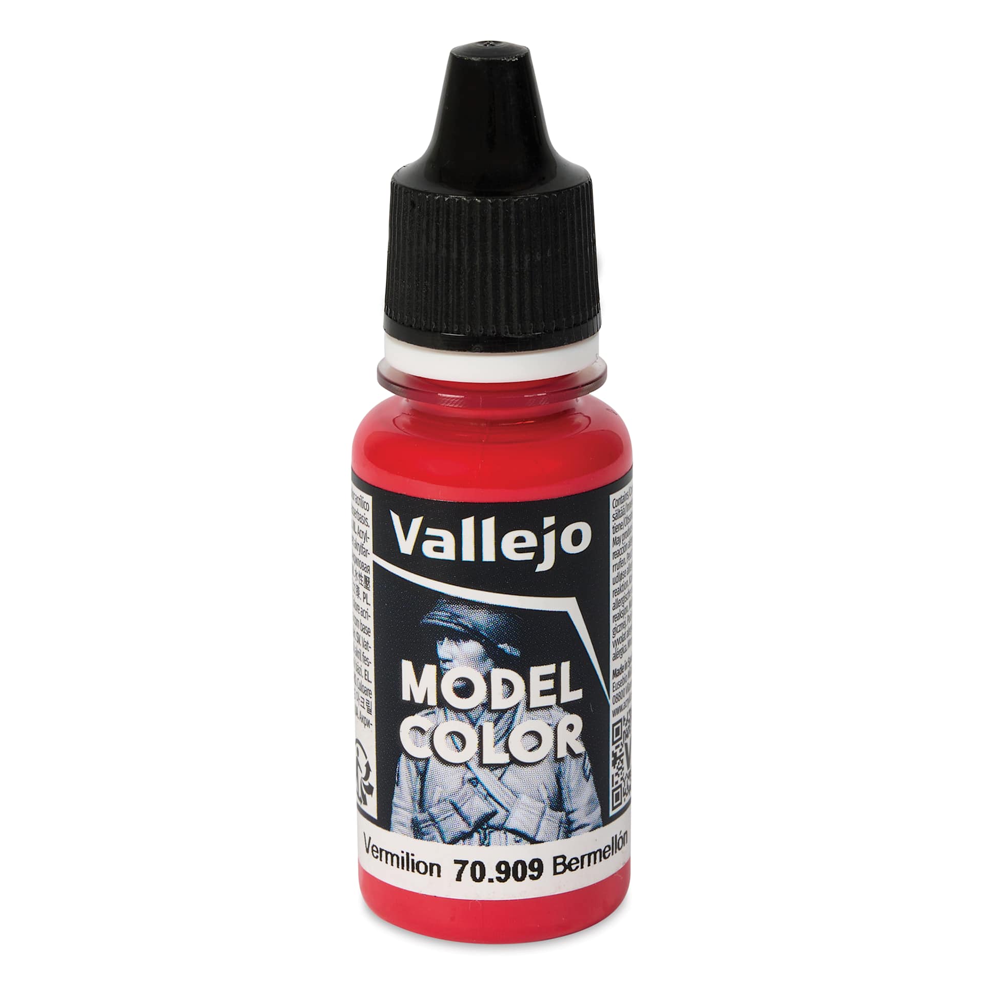 Vallejo Acrylic Model Color Paint - Vermilion, 18 ml