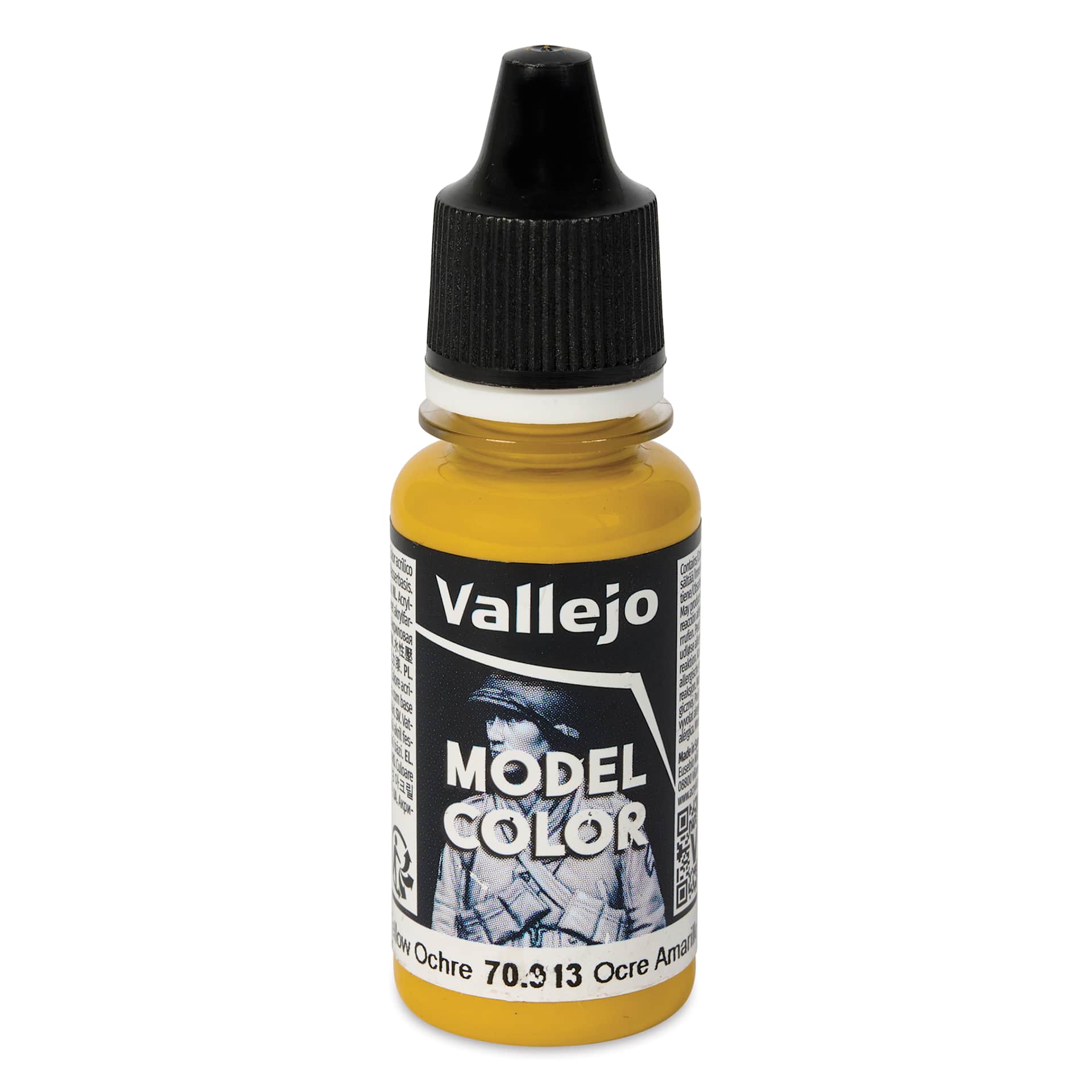 Vallejo Acrylic Model Color Paint - Yellow Ochre, 18 ml