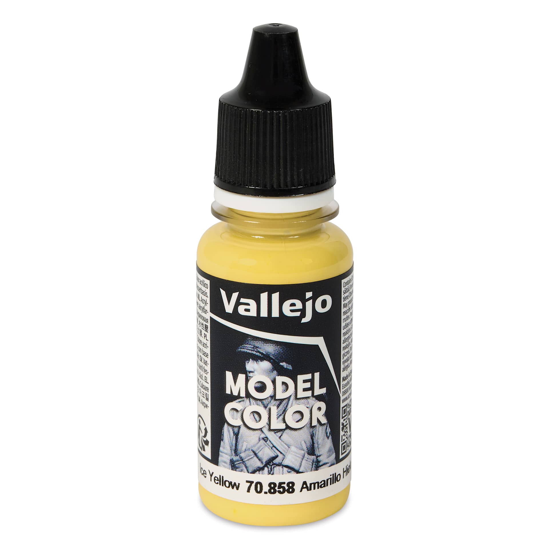 Vallejo Acrylic Model Color Paint - Ice Yellow, 18 ml