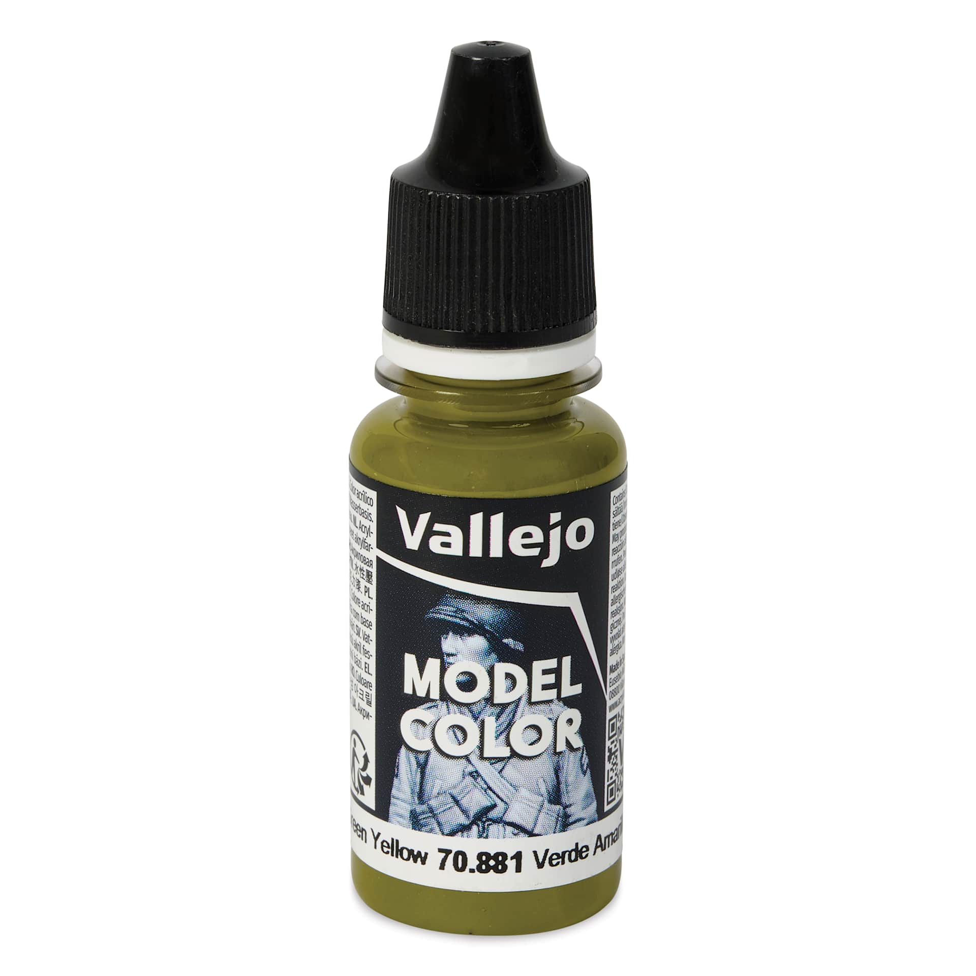 Vallejo Acrylic Model Color Paint - Green Yellow, 18 ml