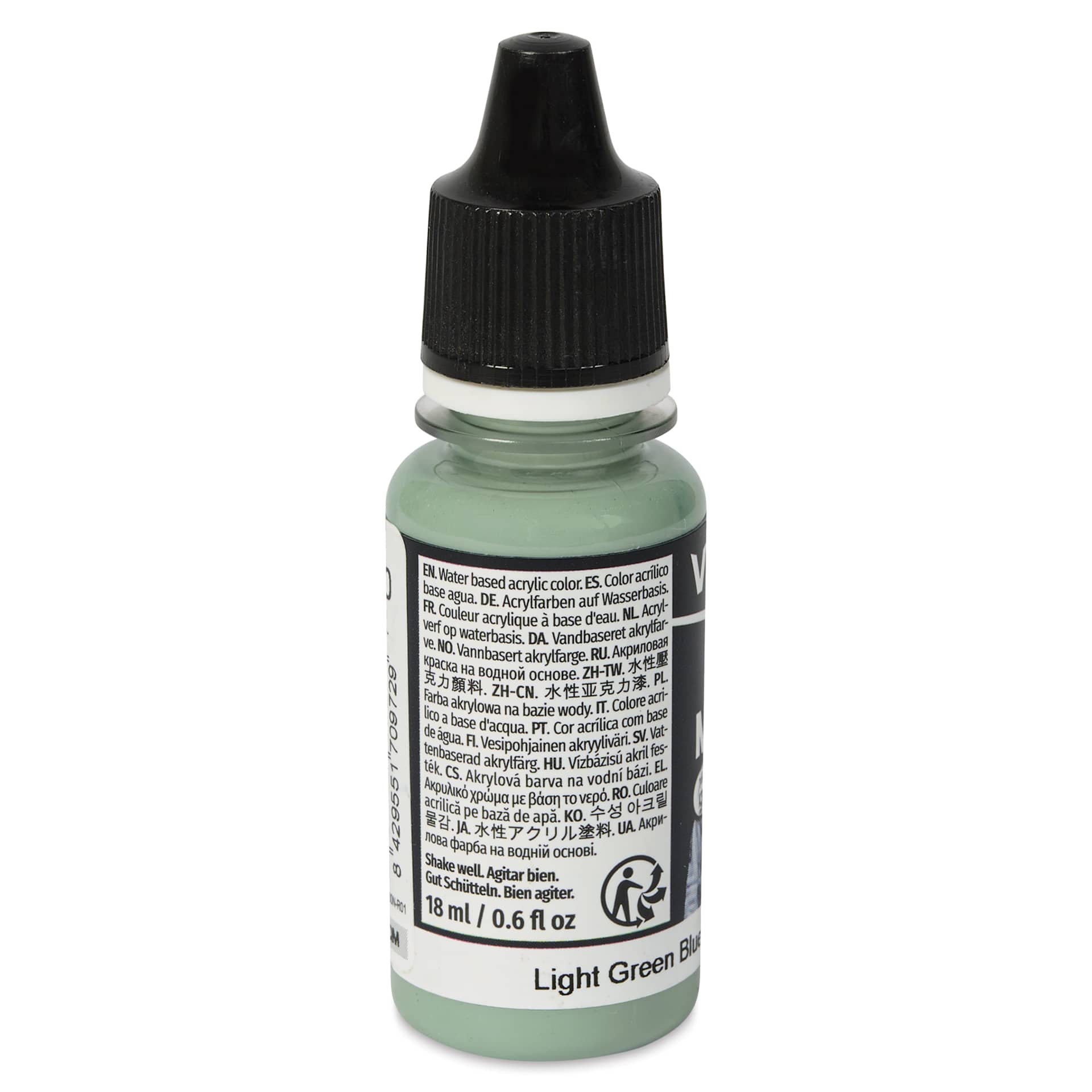 Vallejo Acrylic Model Color Paint - Light Green Blue, 18 ml back