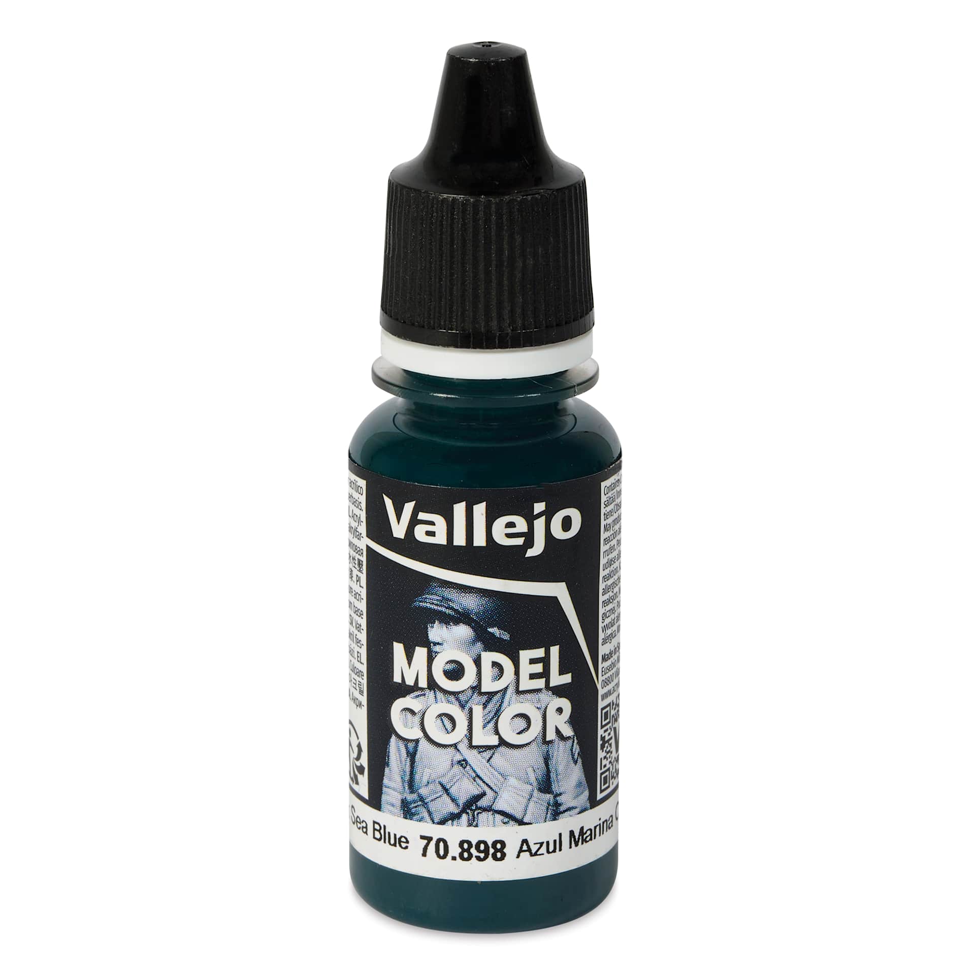 Vallejo Acrylic Model Color Paint - Dark Sea Blue, 18 ml