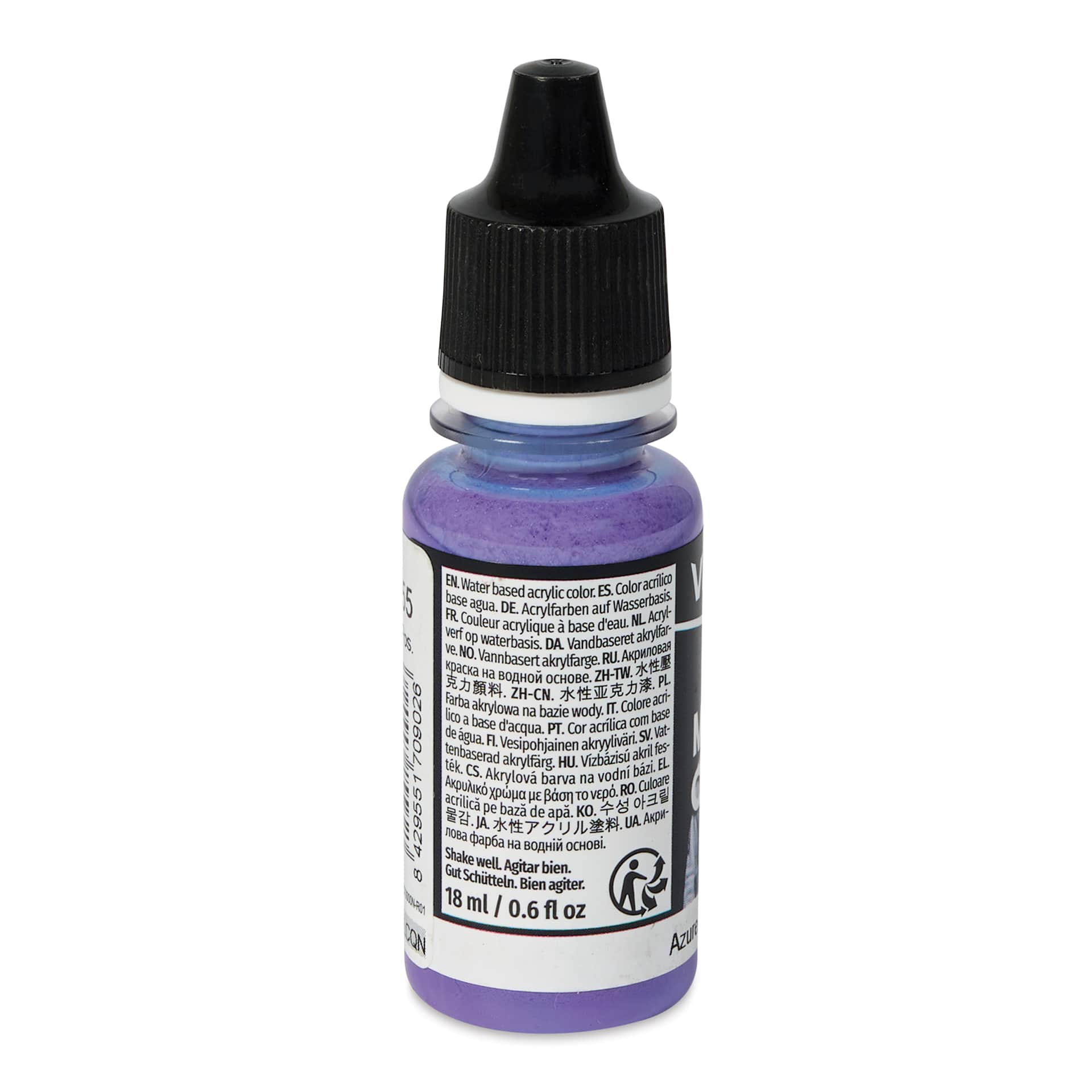 Vallejo Acrylic Model Color Paint - Azure, 18 ml back