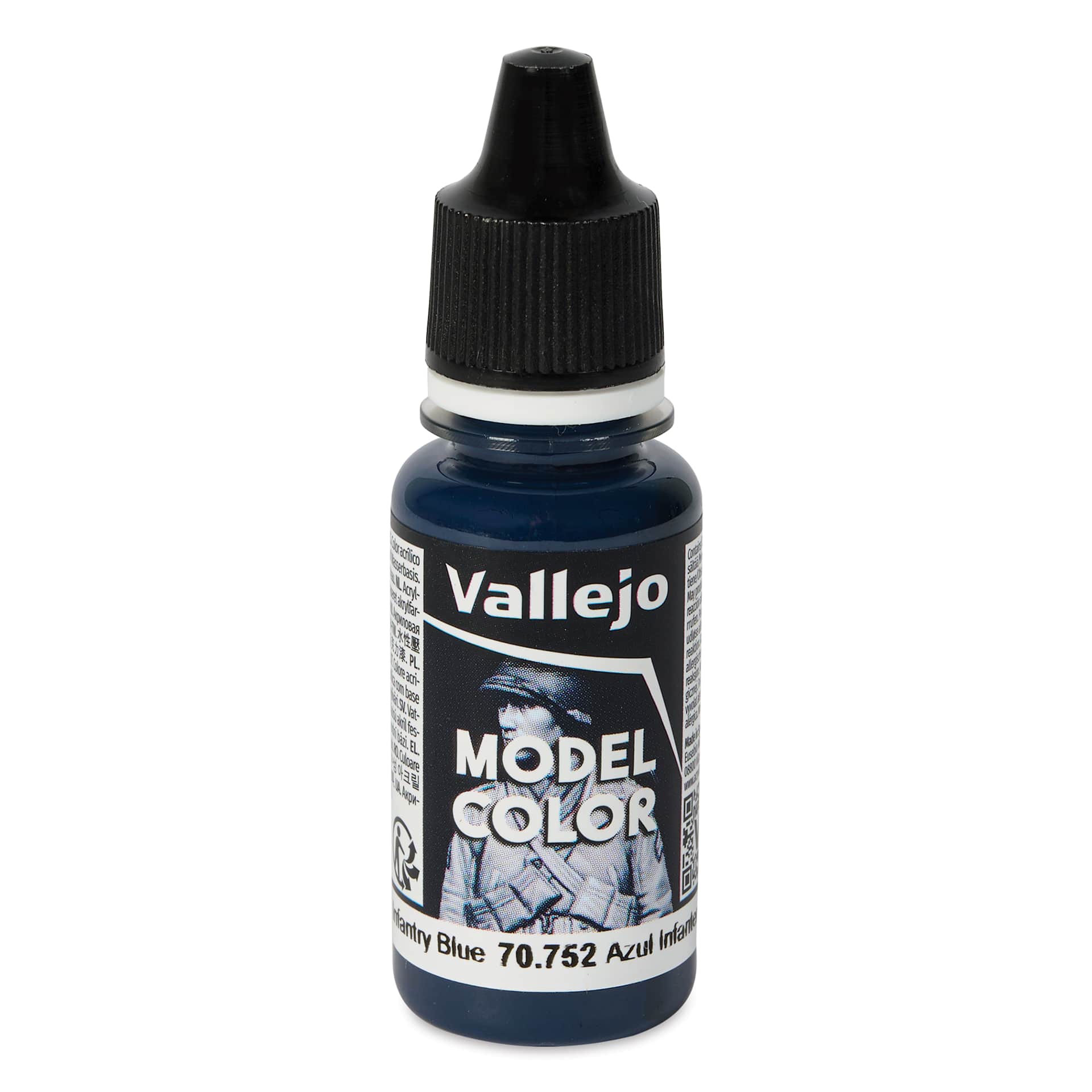 Vallejo Acrylic Model Color Paint - Infantry Blue, 18 ml