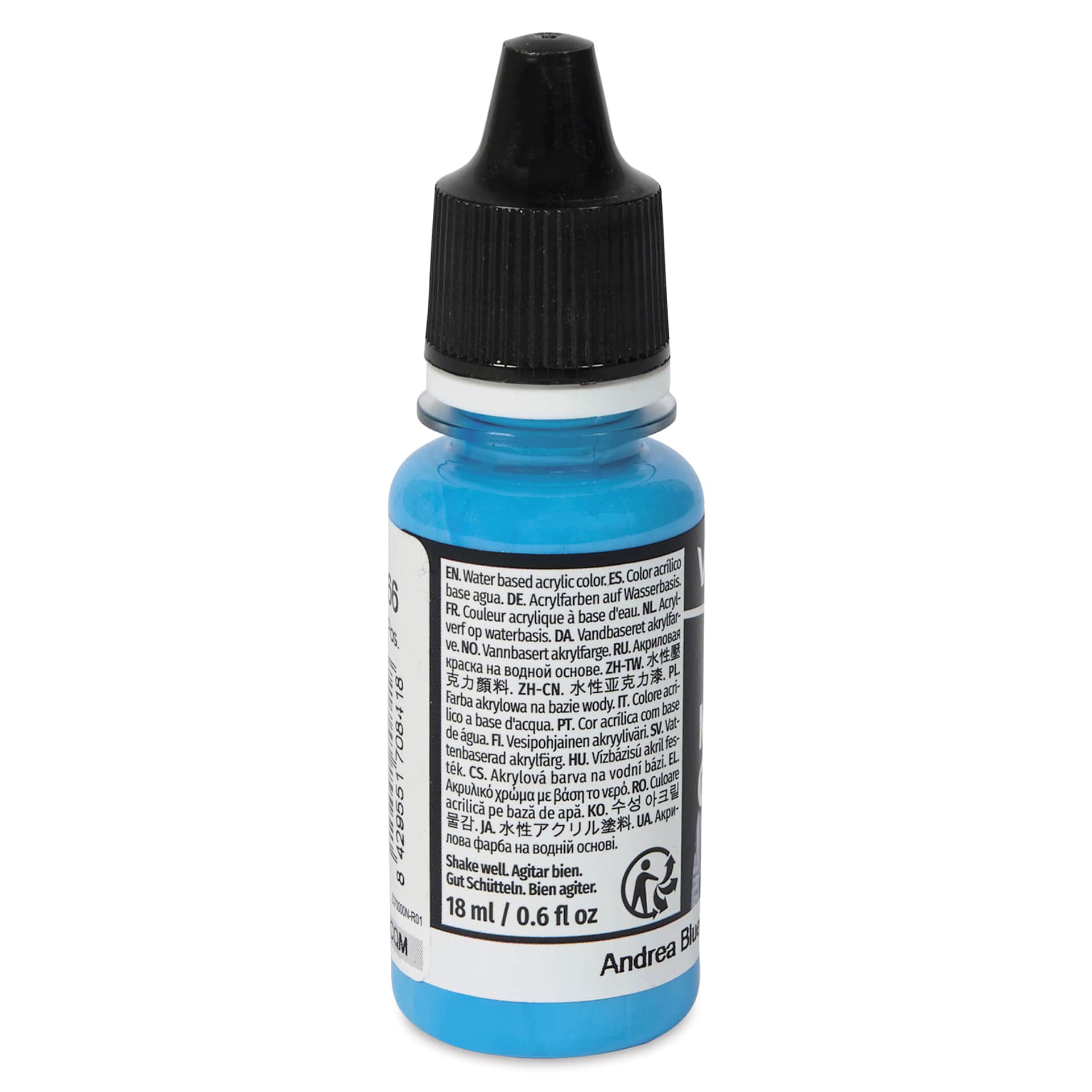 Vallejo Acrylic Model Color Paint - Andrea Blue, 18 ml back