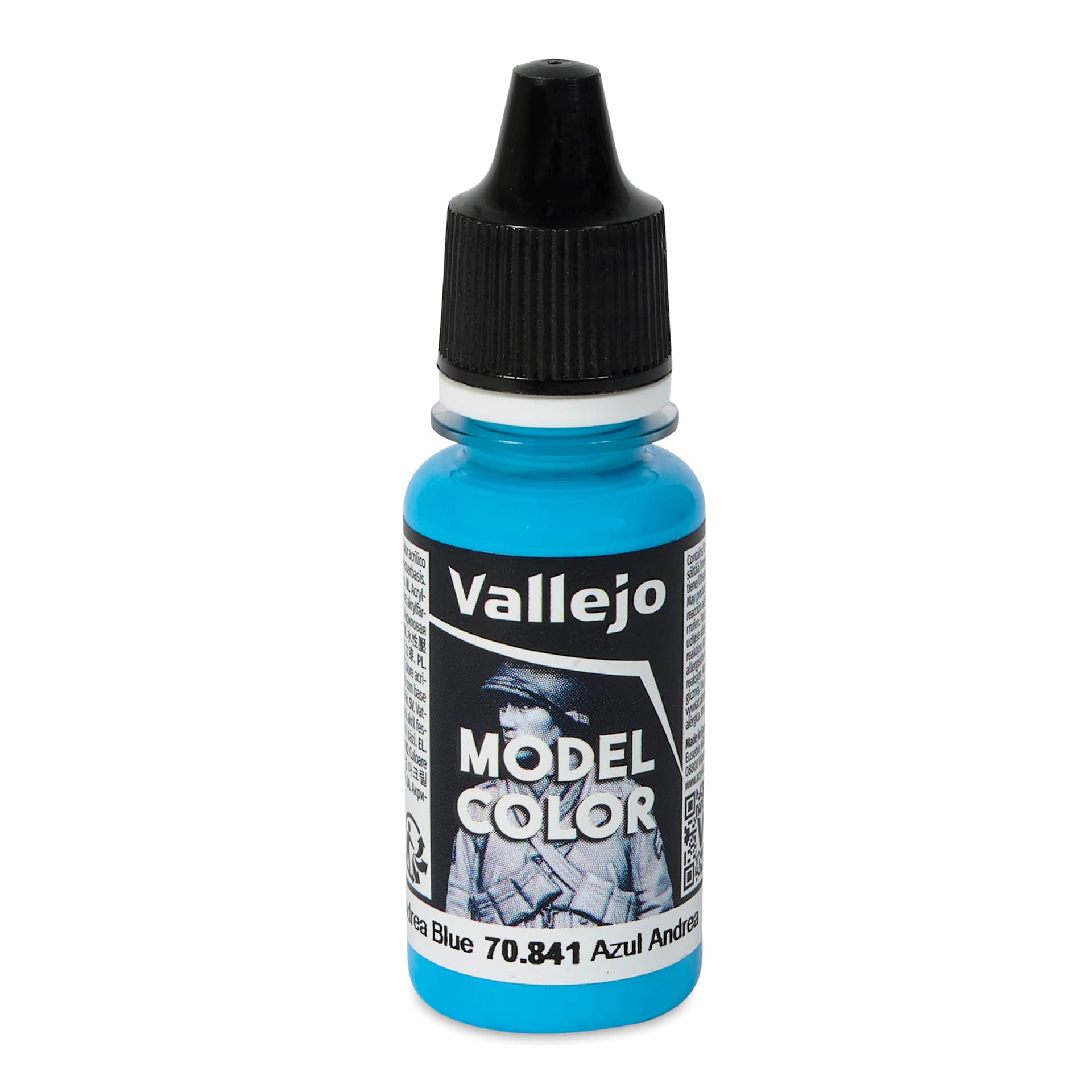 Vallejo Acrylic Model Color Paint - Andrea Blue, 18 ml