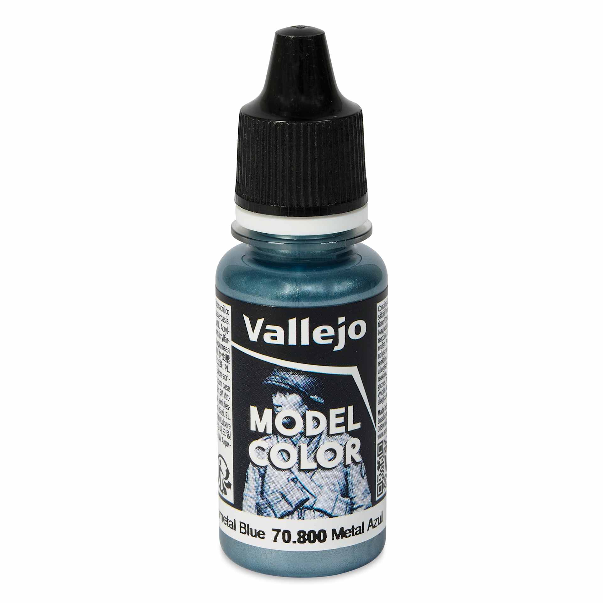 Vallejo Acrylic Model Color Paint - Gunmetal Blue, 18 ml