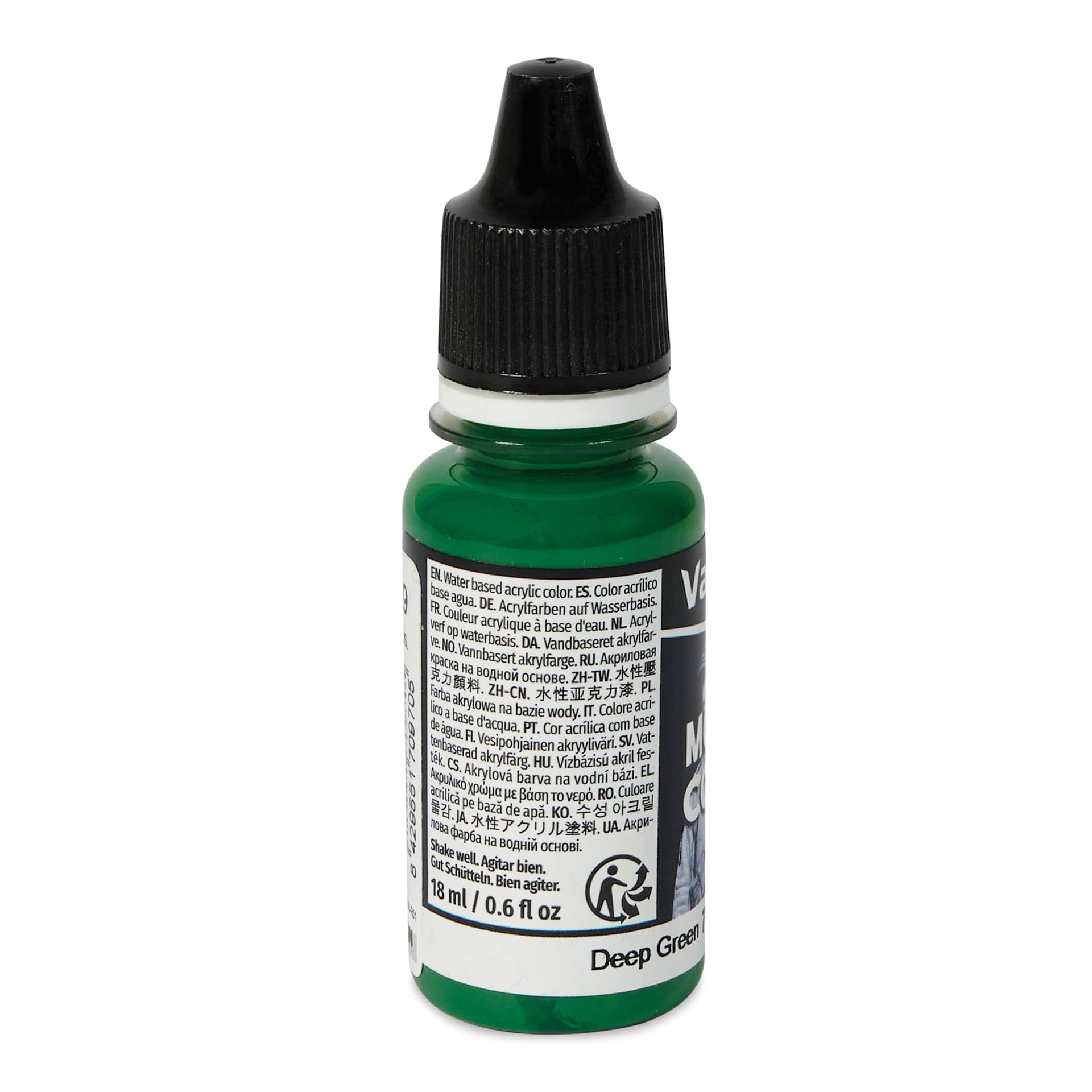 Vallejo Acrylic Model Color Paint - Deep Green, 18 ml back