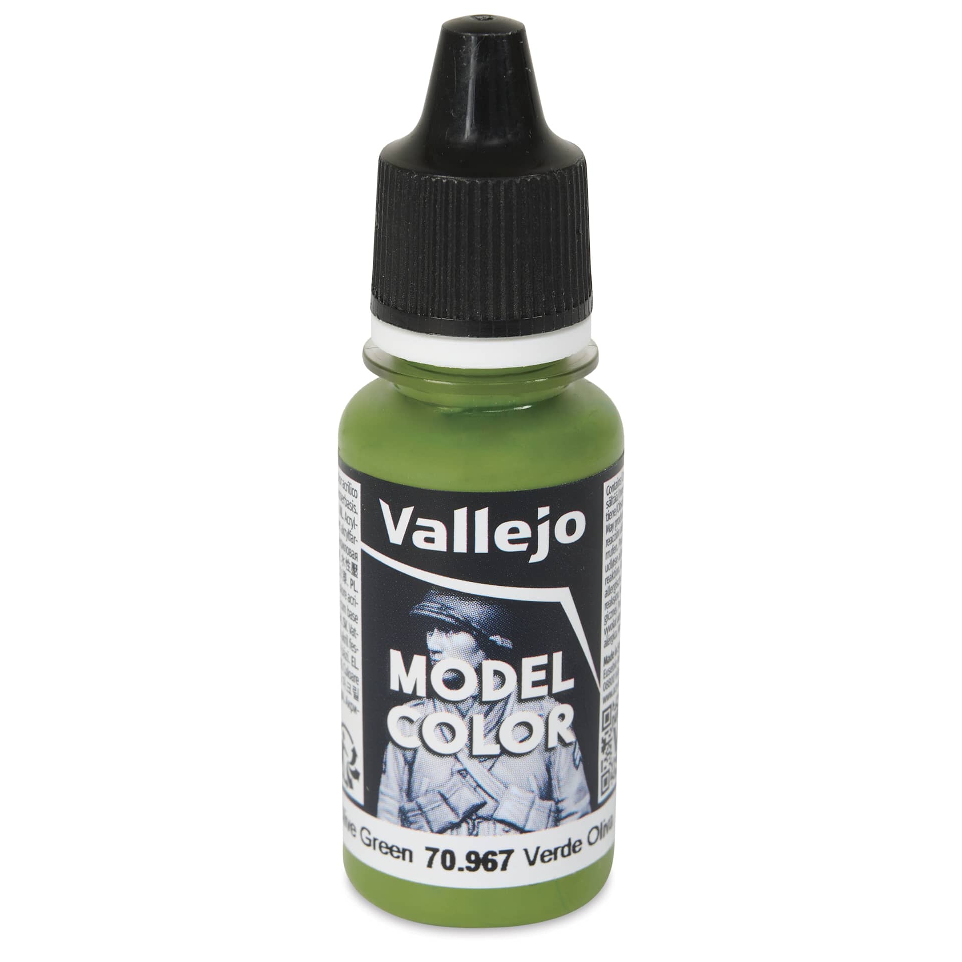 Vallejo Acrylic Model Color Paint - Olive Green, 18 ml