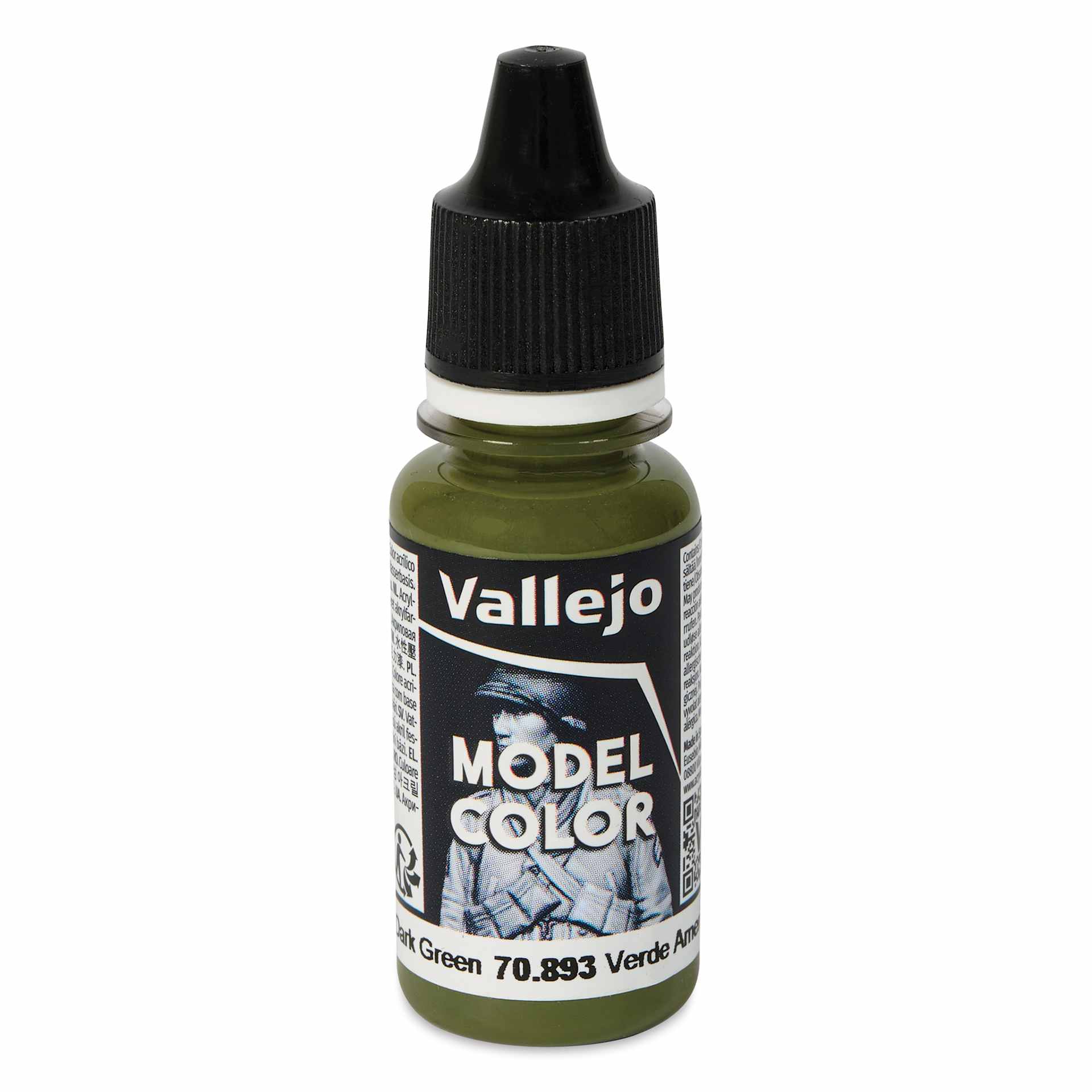 Vallejo Acrylic Model Color Paint - US Dark Green, 18 ml