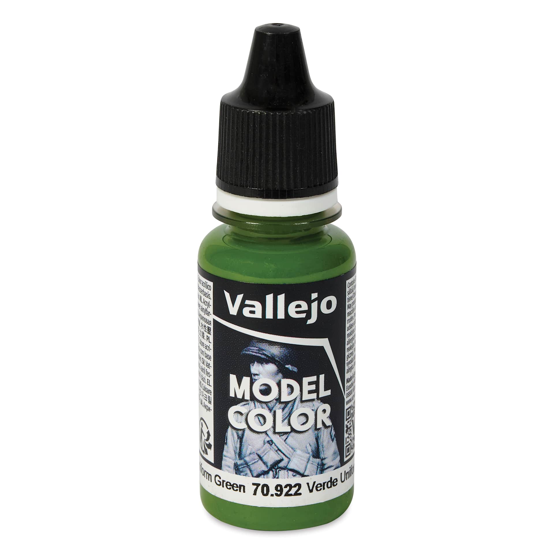 Vallejo Acrylic Model Color Paint - Uniform Green, 18 ml