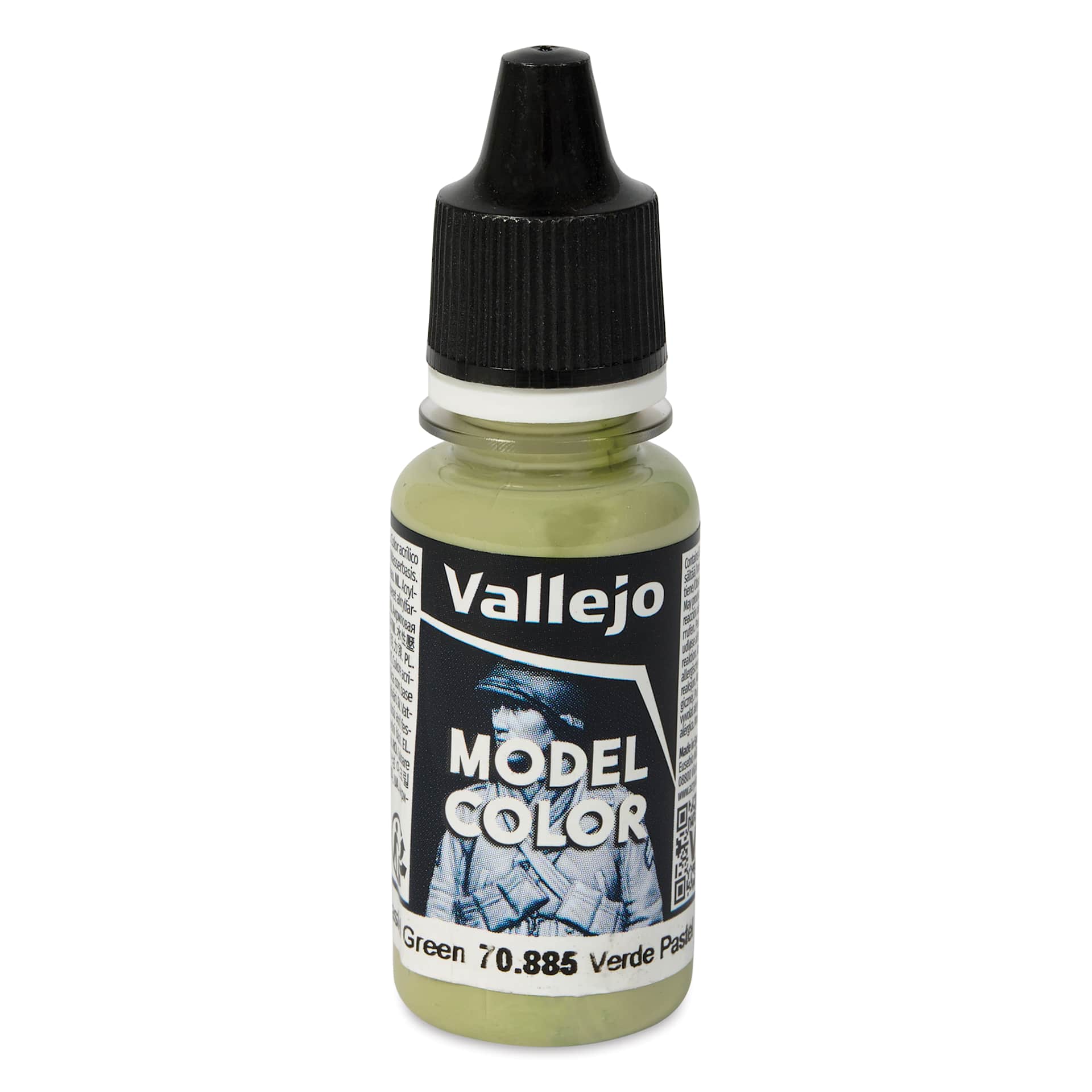 Vallejo Acrylic Model Color Paint - Pastel Green, 18 ml
