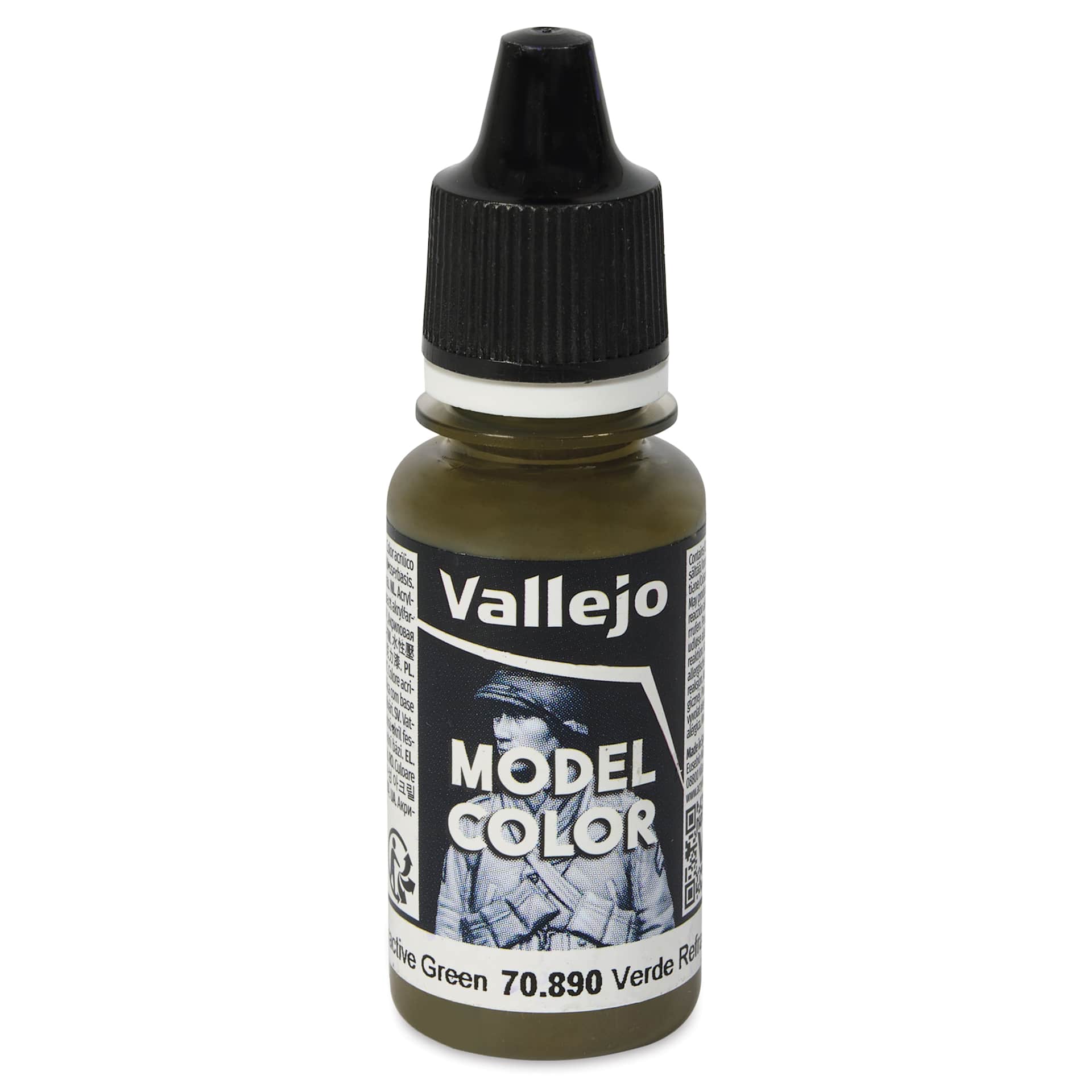 Vallejo Acrylic Model Color Paint - Refractive Green, 18 ml