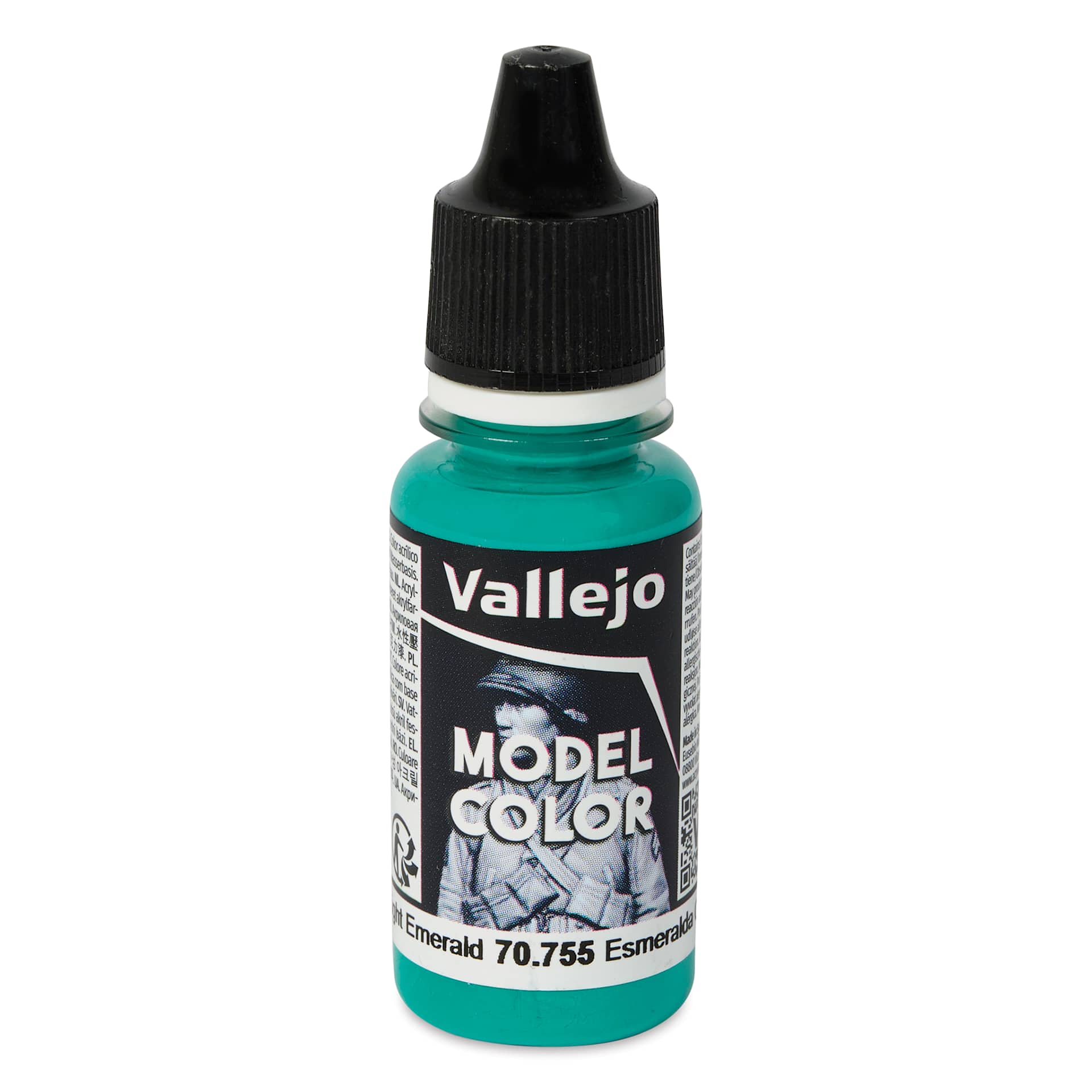 Vallejo Acrylic Model Color Paint - Light Emerald, 18 ml