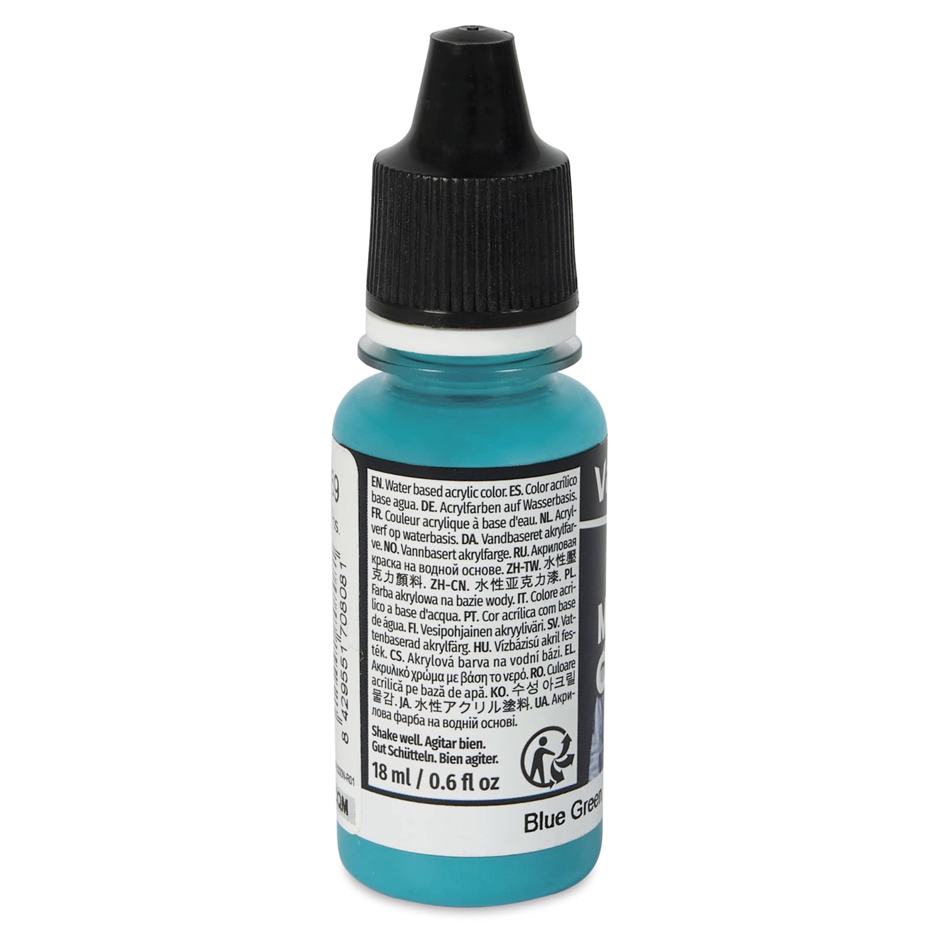 Vallejo Acrylic Model Color Paint - Blue Green, 18 ml back