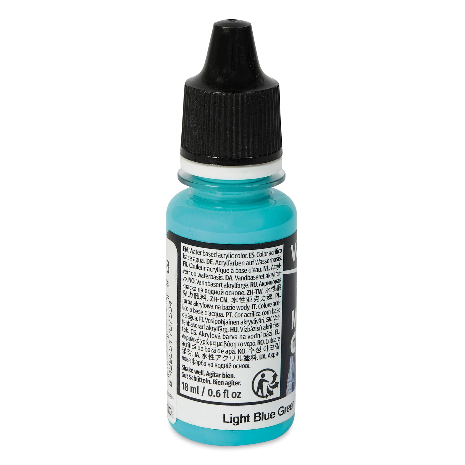 Vallejo Acrylic Model Color Paint - Light Blue Green, 18 ml back