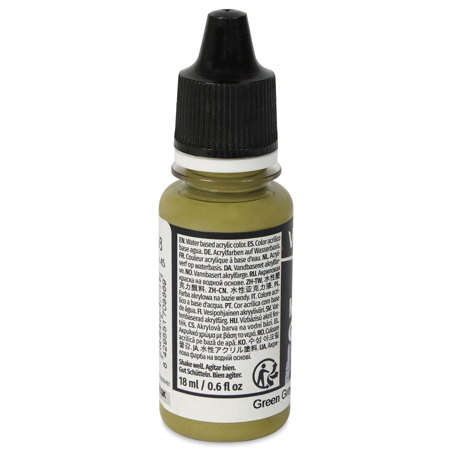 Vallejo Acrylic Model Color Paint - Grey Green, 18 ml back