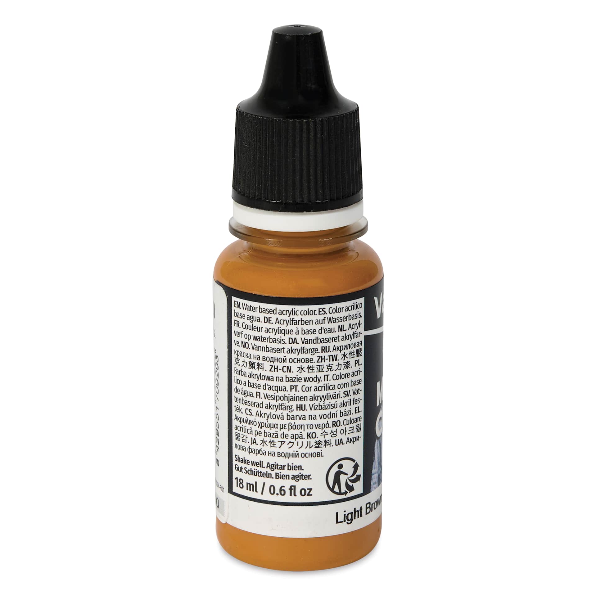 Vallejo Acrylic Model Color Paint - Light Brown, 18 ml back
