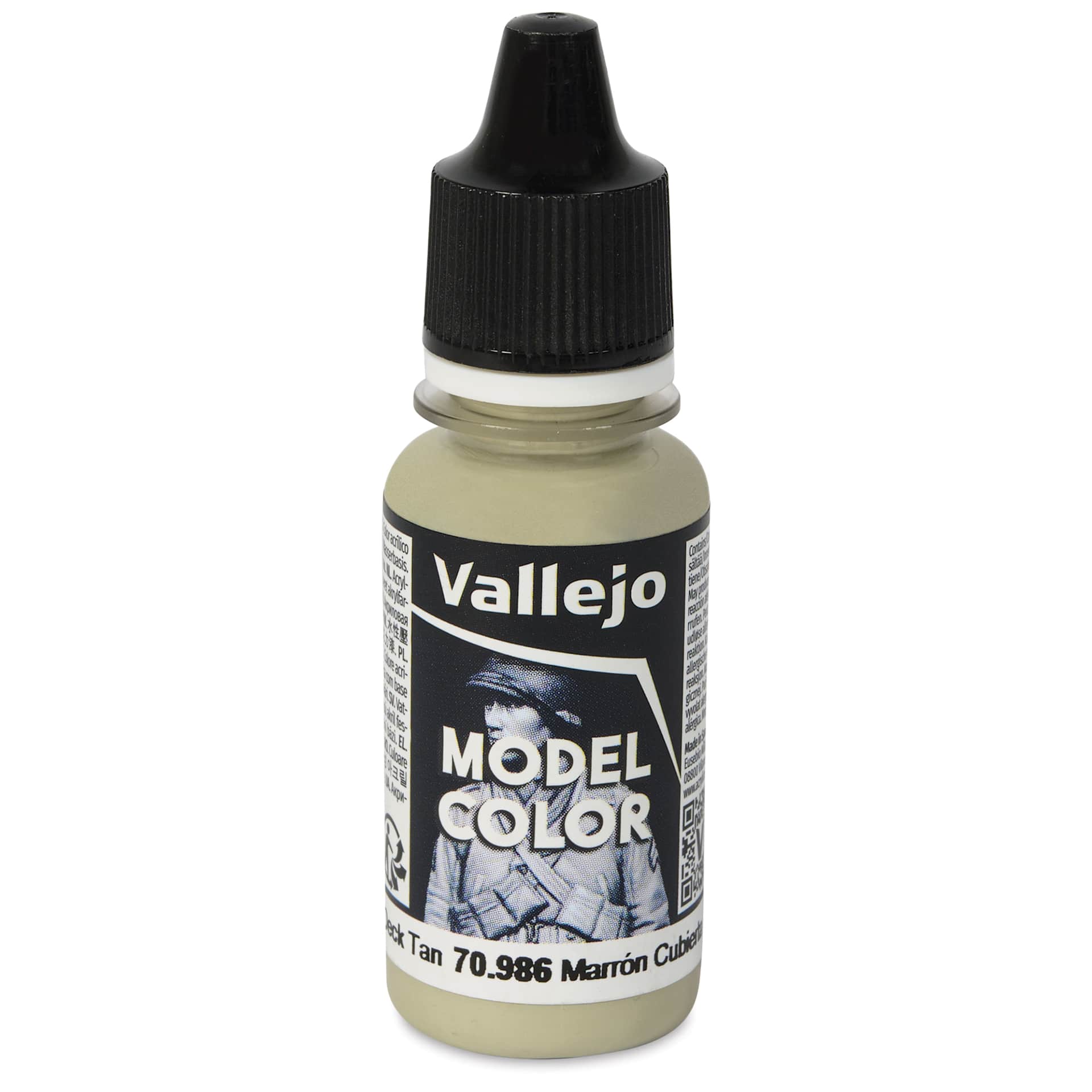 Vallejo Acrylic Model Color Paint - Deck Tan, 18 ml