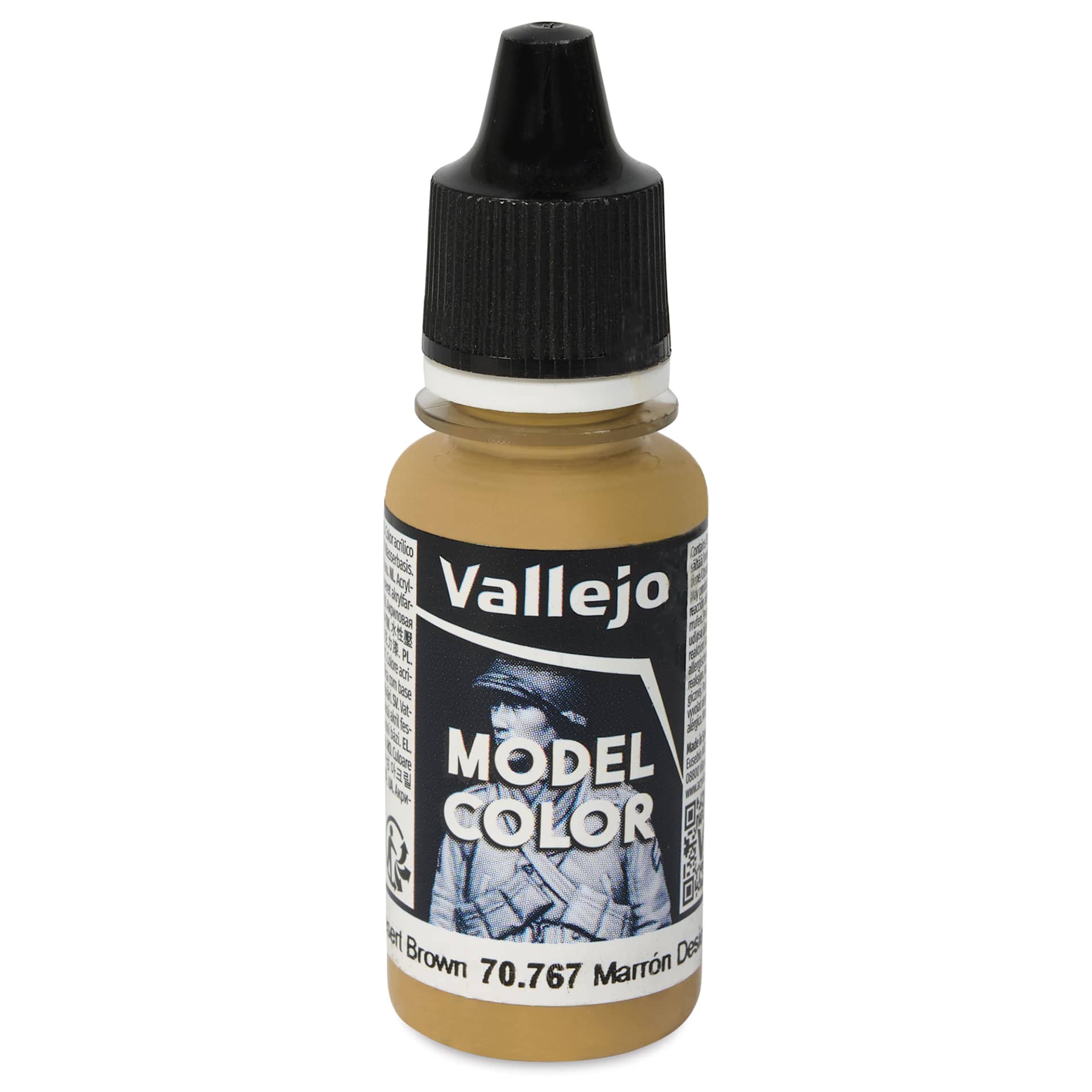 Vallejo Acrylic Model Color Paint - Desert Brown, 18 ml