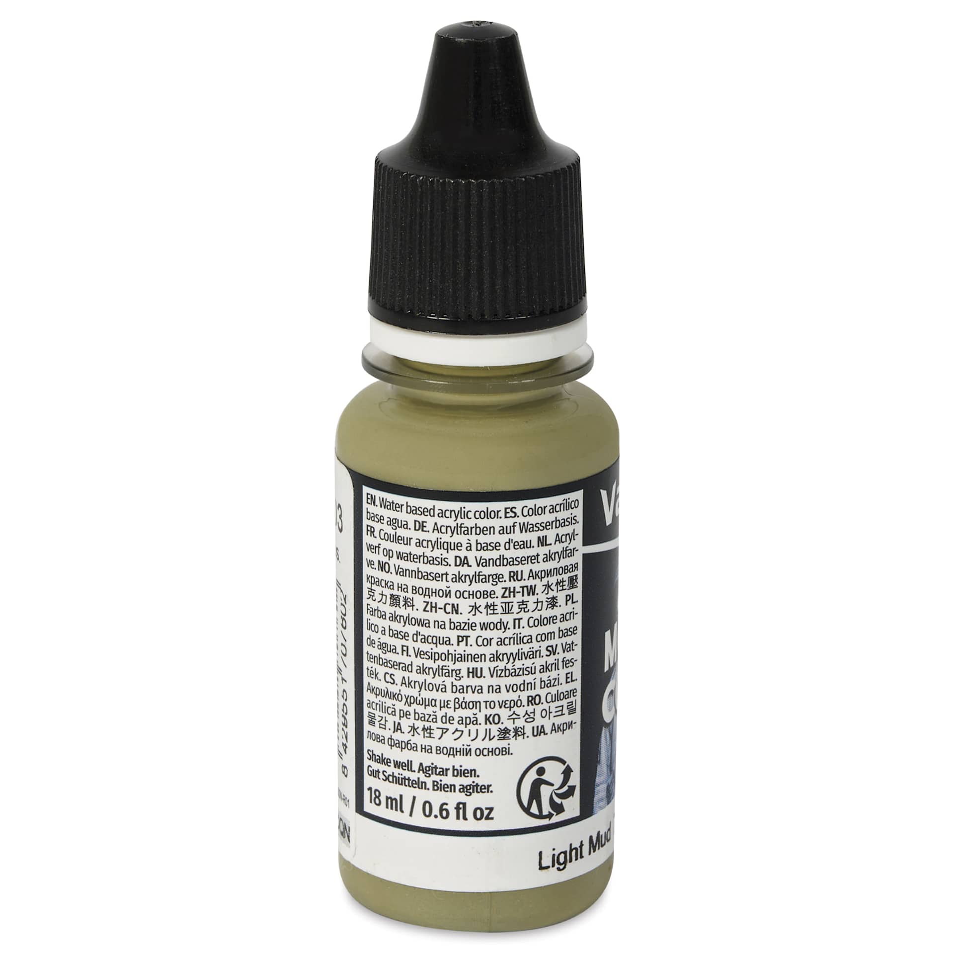 Vallejo Acrylic Model Color Paint - Light Mud, 18 ml back