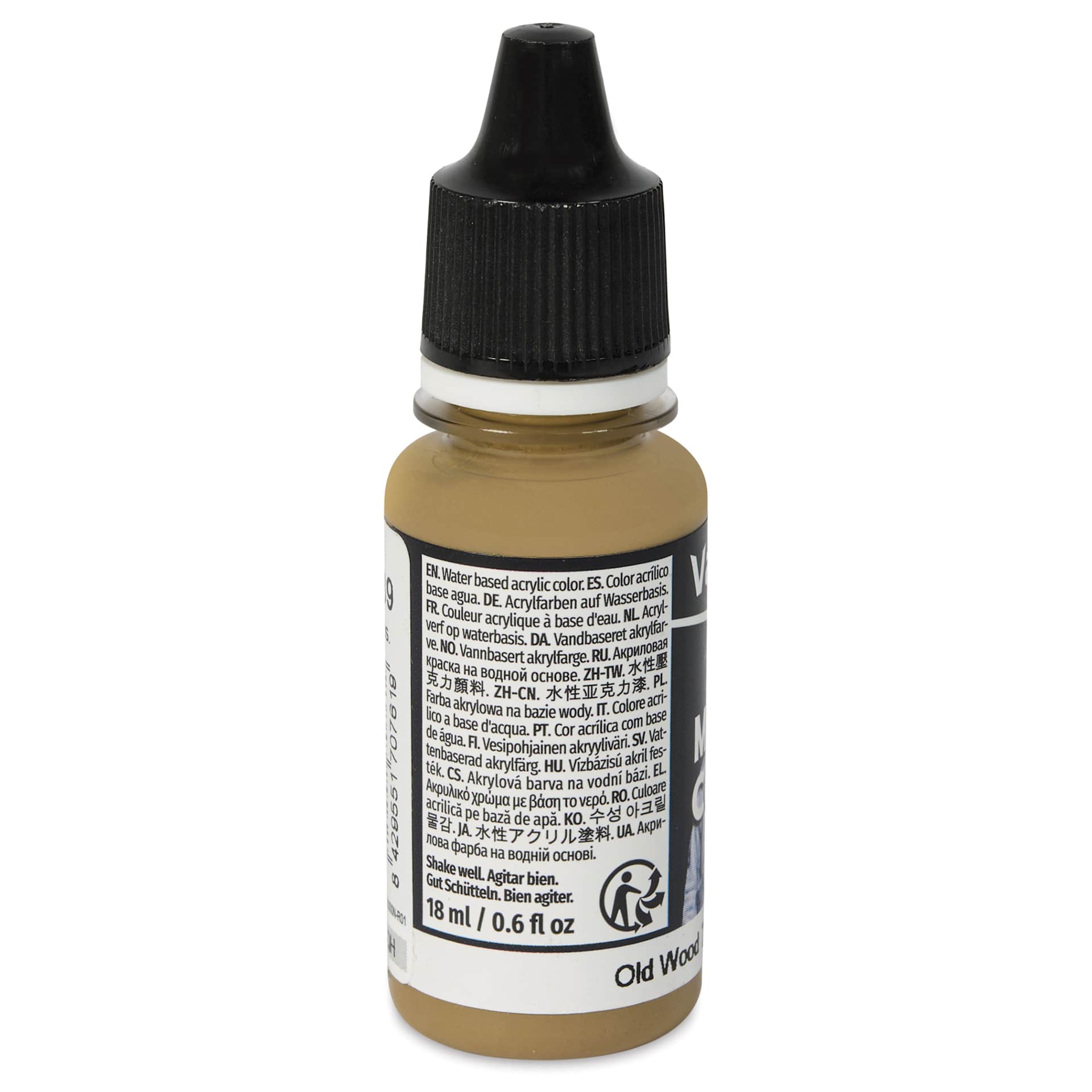Vallejo Acrylic Model Color Paint - Old Wood, 18 ml back