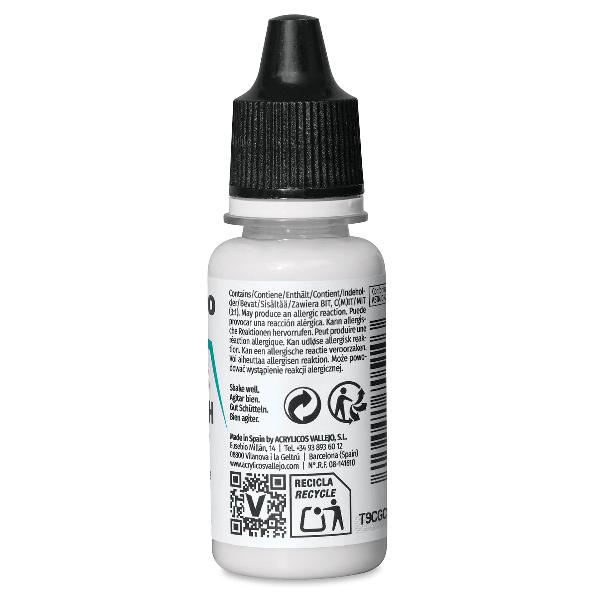Vallejo Model Color Permanent Varnish - Gloss, 18 ml back