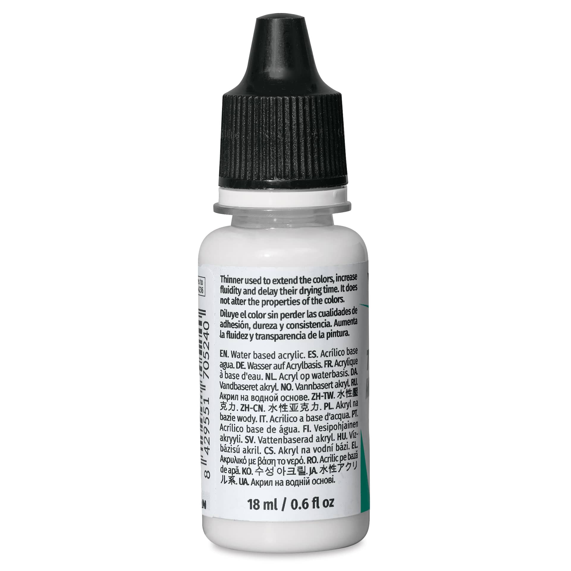 Vallejo Model Color Thinner Medium - 18 ml side view