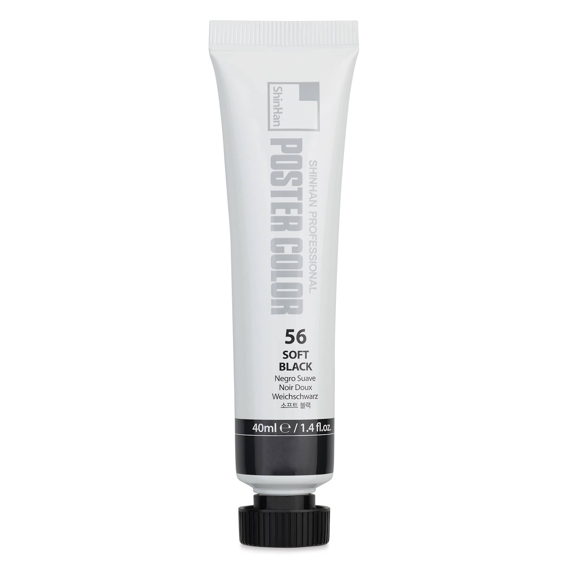ShinHan Professional Poster Color Paint - Soft Black, 40 ml tube