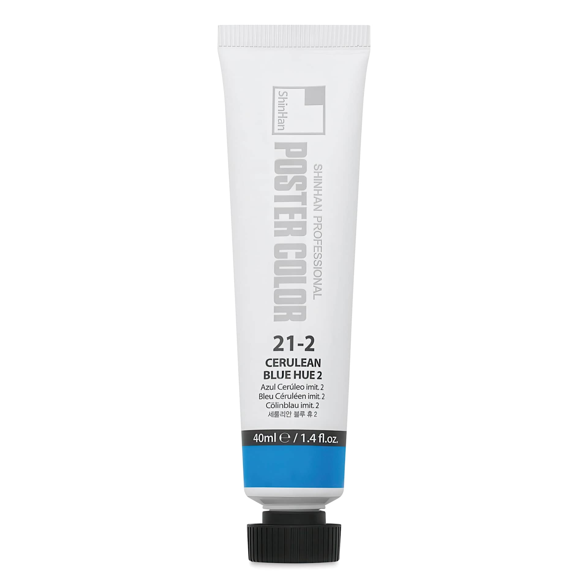 ShinHan Professional Poster Color Paint - Cerulean Blue Hue 2, 40 ml