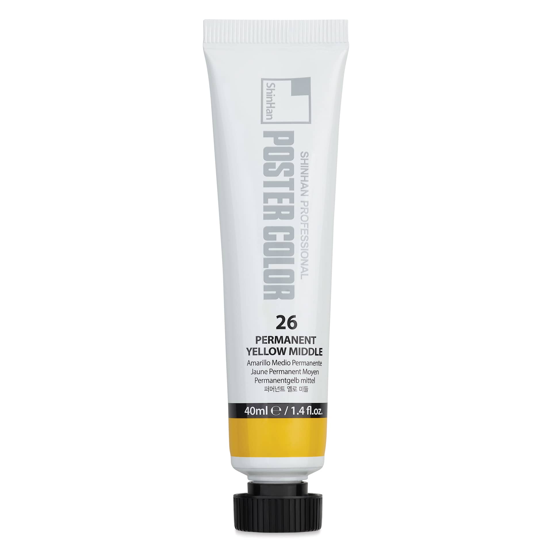 ShinHan Professional Poster Color Paint - Permanent Yellow Middle, 40 ml