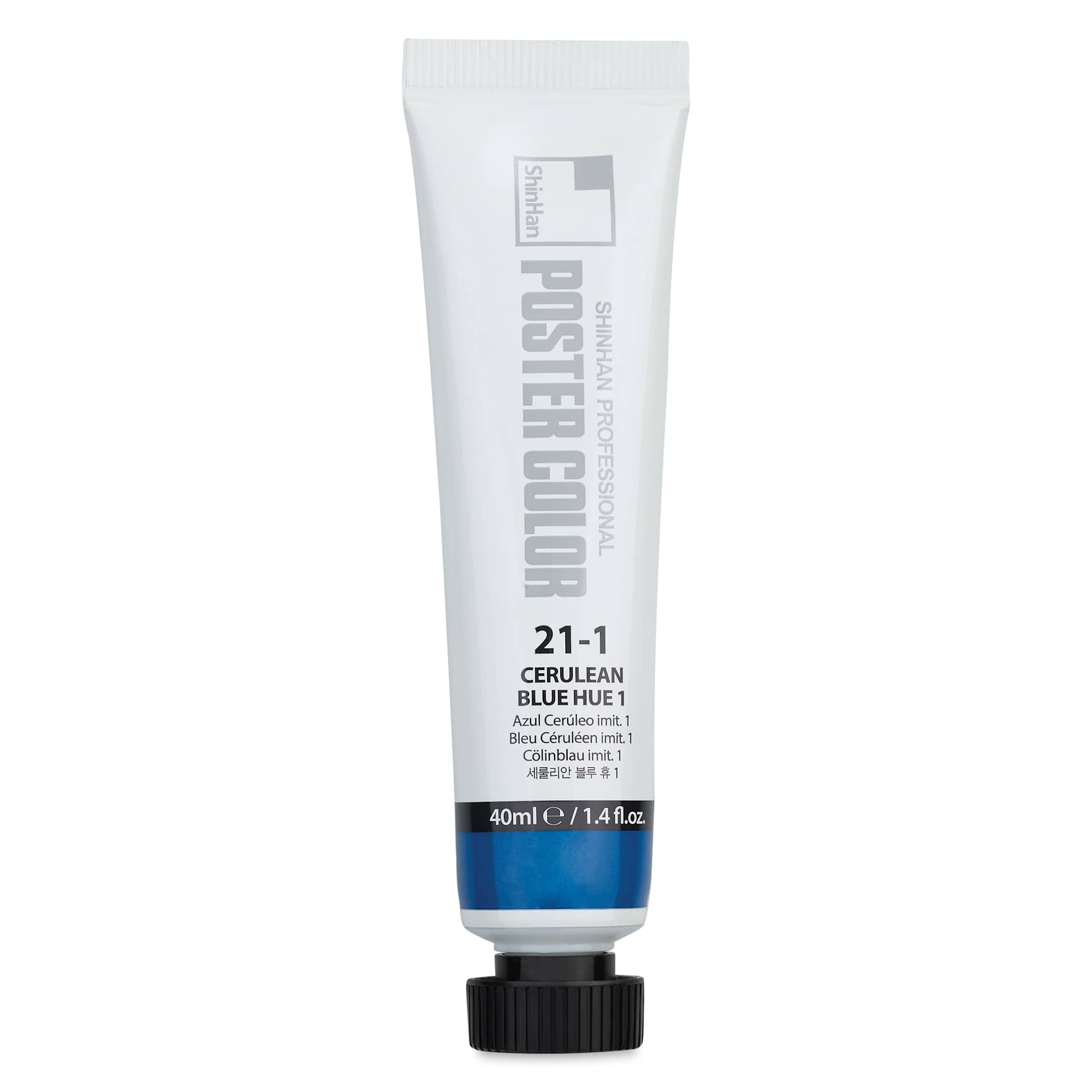 ShinHan Professional Poster Color Paint - Cerulean Blue Hue 1, 40 ml