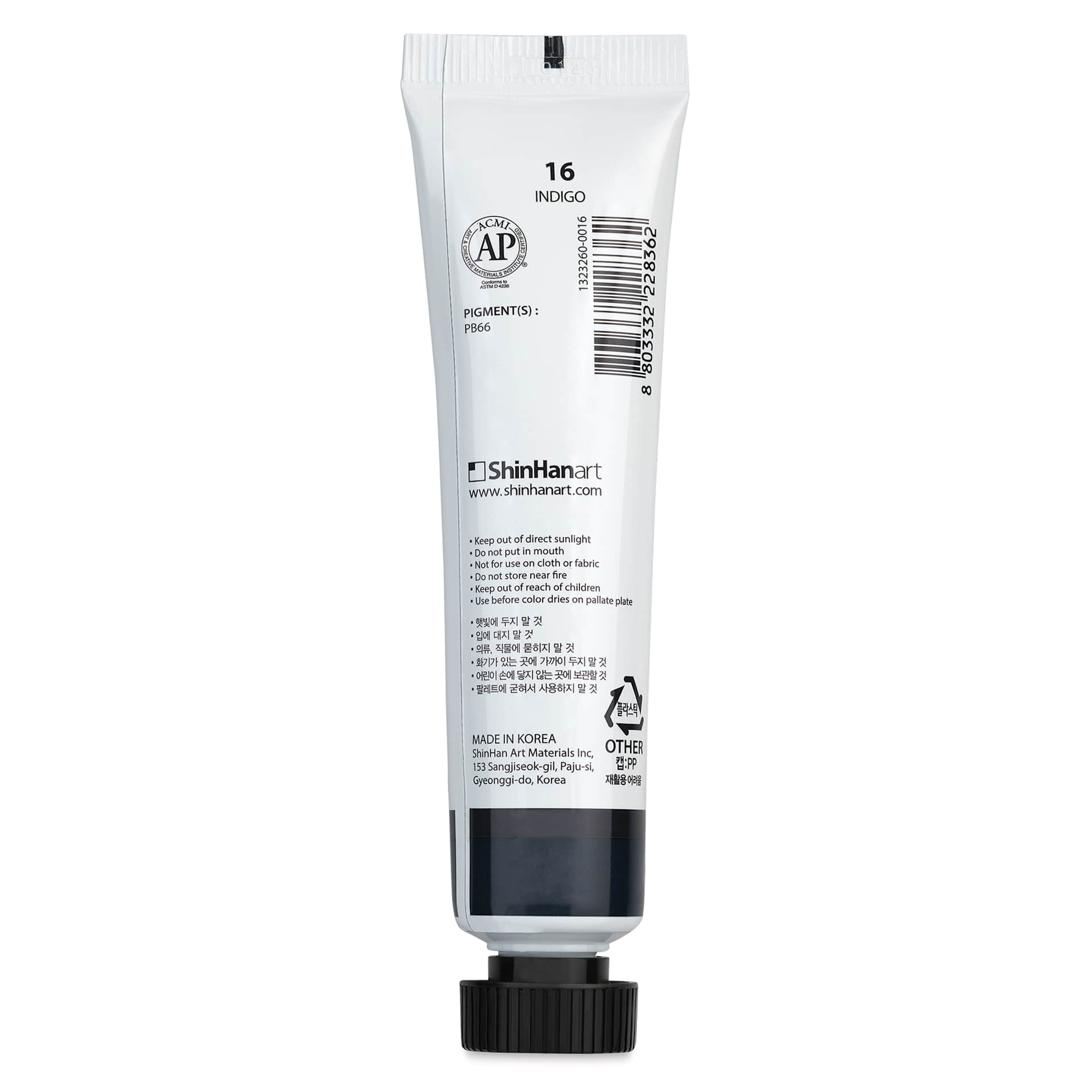 ShinHan Professional Poster Color Paint - Indigo,  40 ml back