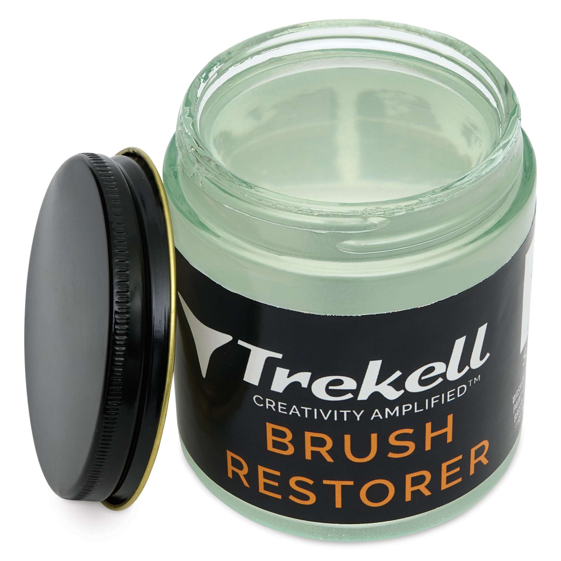 Trekell Artist Brush Restorer with lid off