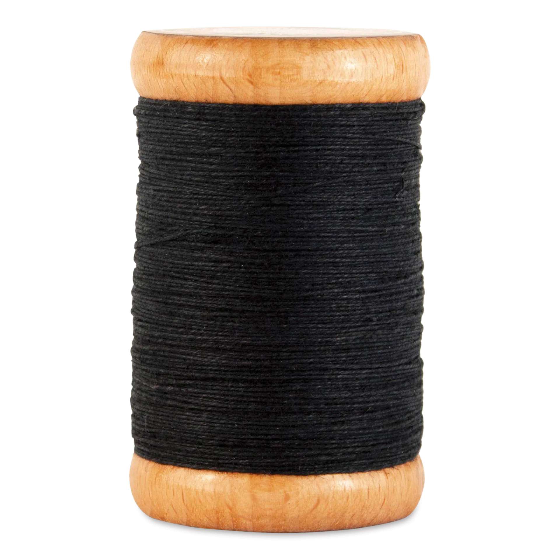 Hemptique Premium Linen Thread - Black, 1 mm