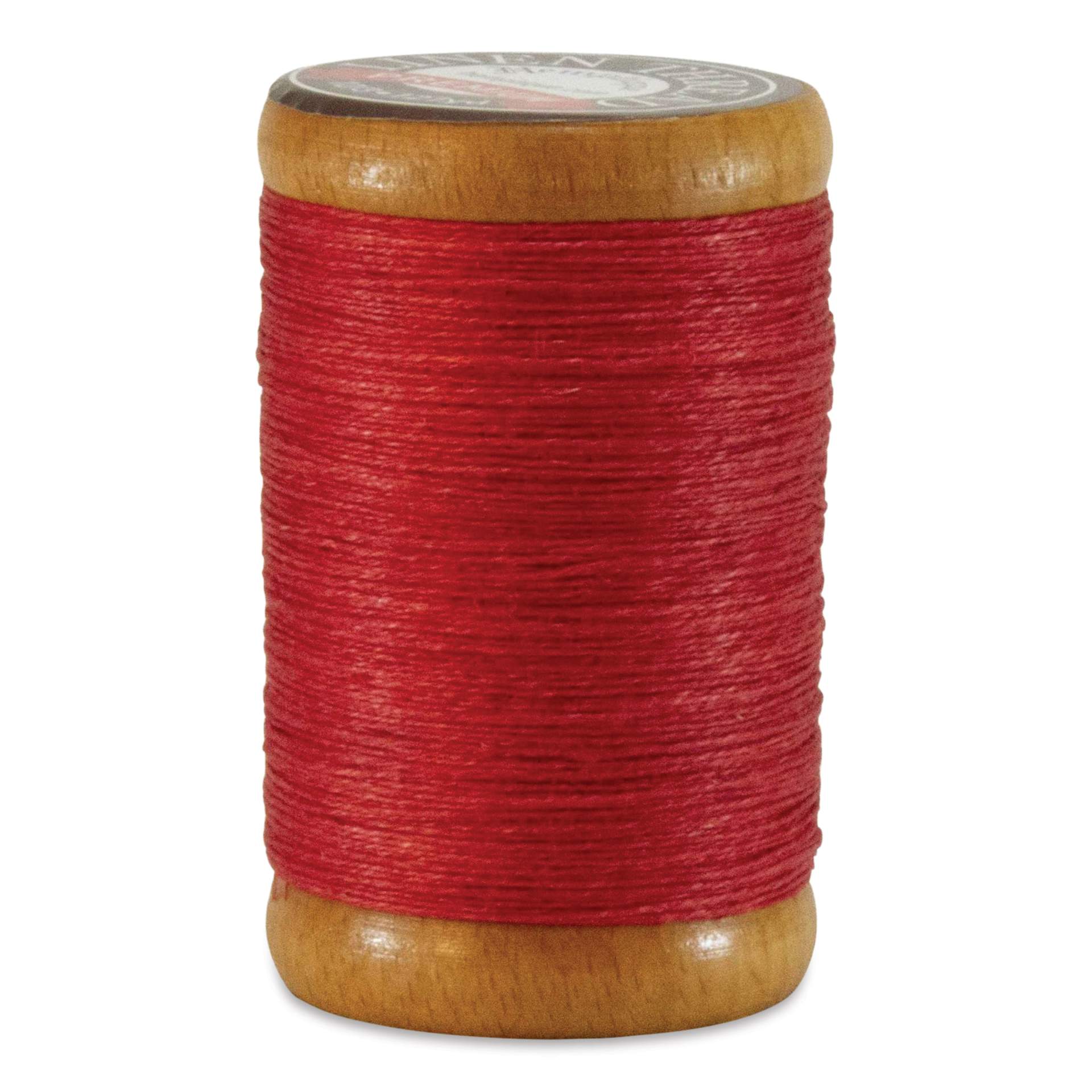 Hemptique Premium Linen Thread - Red, 1 mm