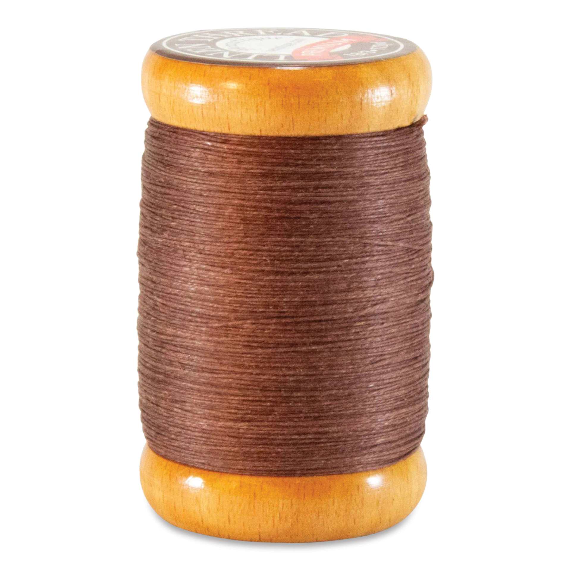 Hemptique Premium Linen Thread - Brown, 0.6 mm