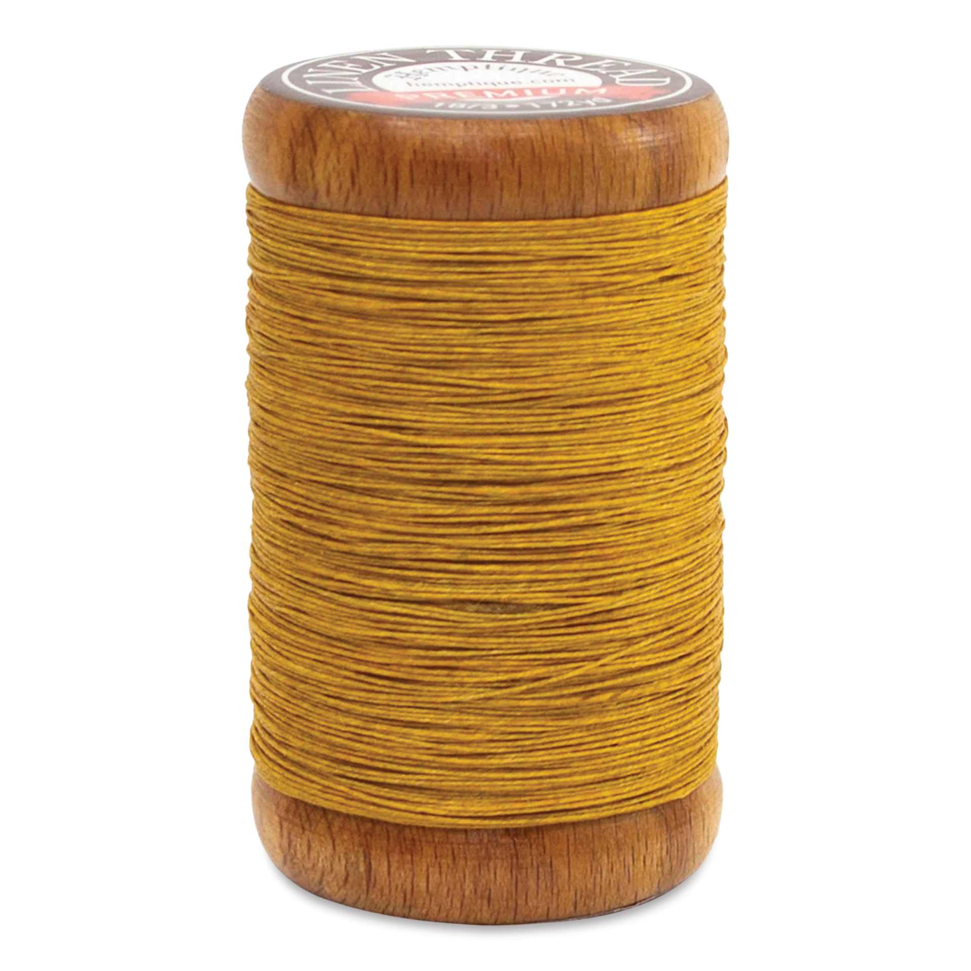 Hemptique Premium Linen Thread - Gold, 0.6 mm